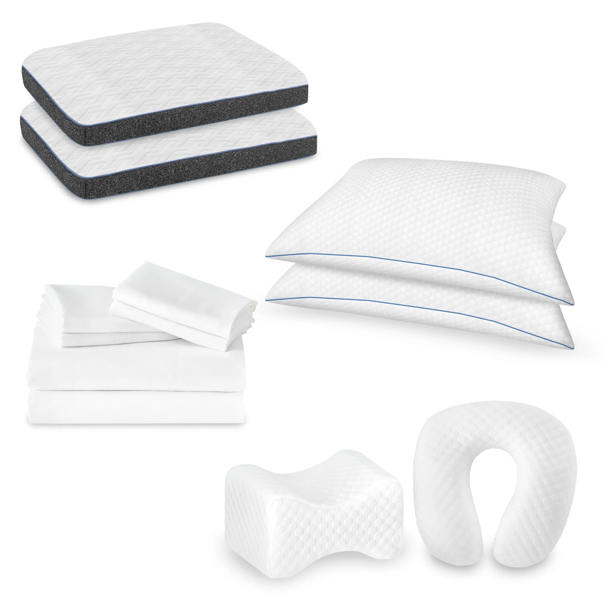 Restonic ComfortCare Hybrid Plush Mattress + 12-Piece Comfort Bedding Pack - Image 5