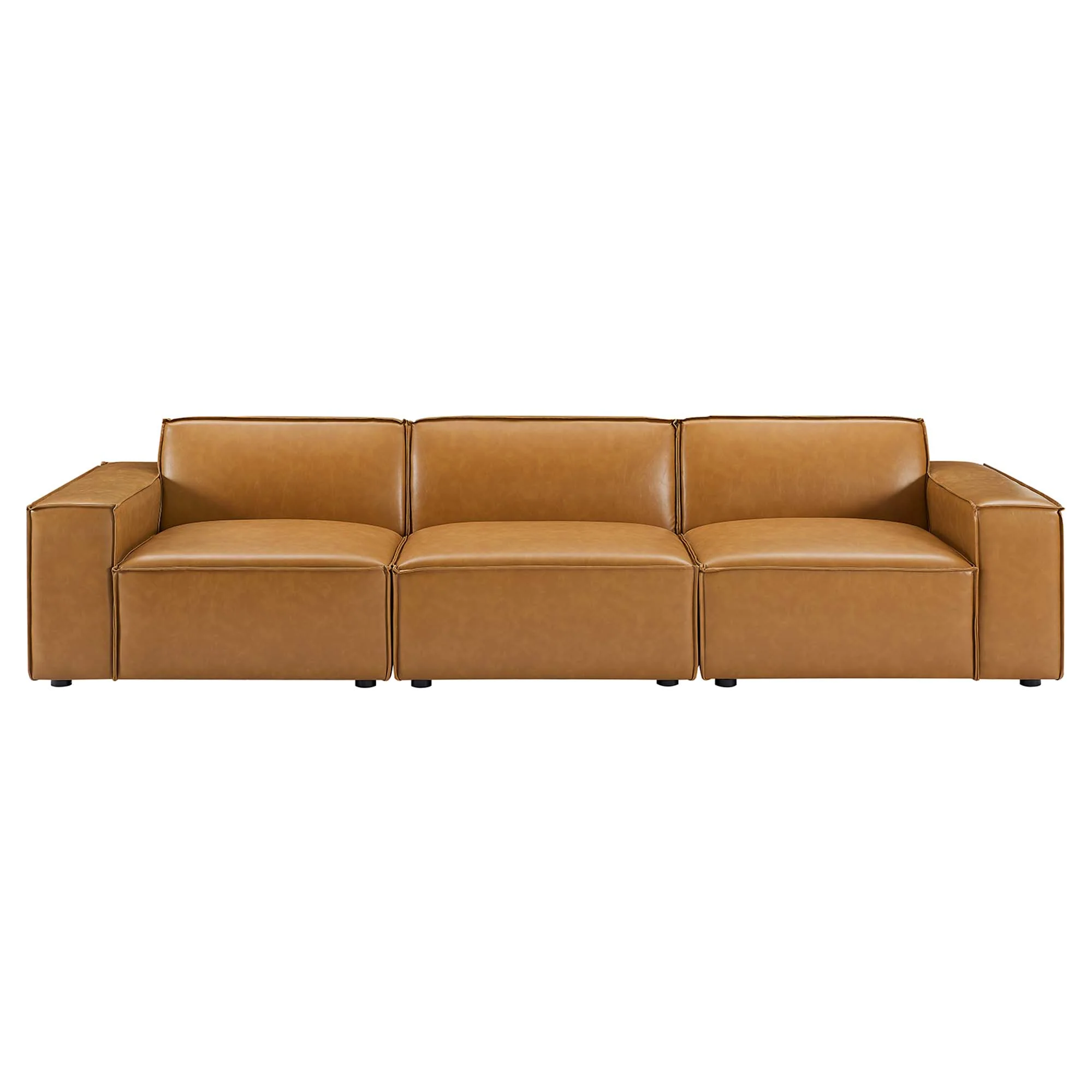 Restore 3-Piece Vegan Leather Sofa by Modway - Image 2