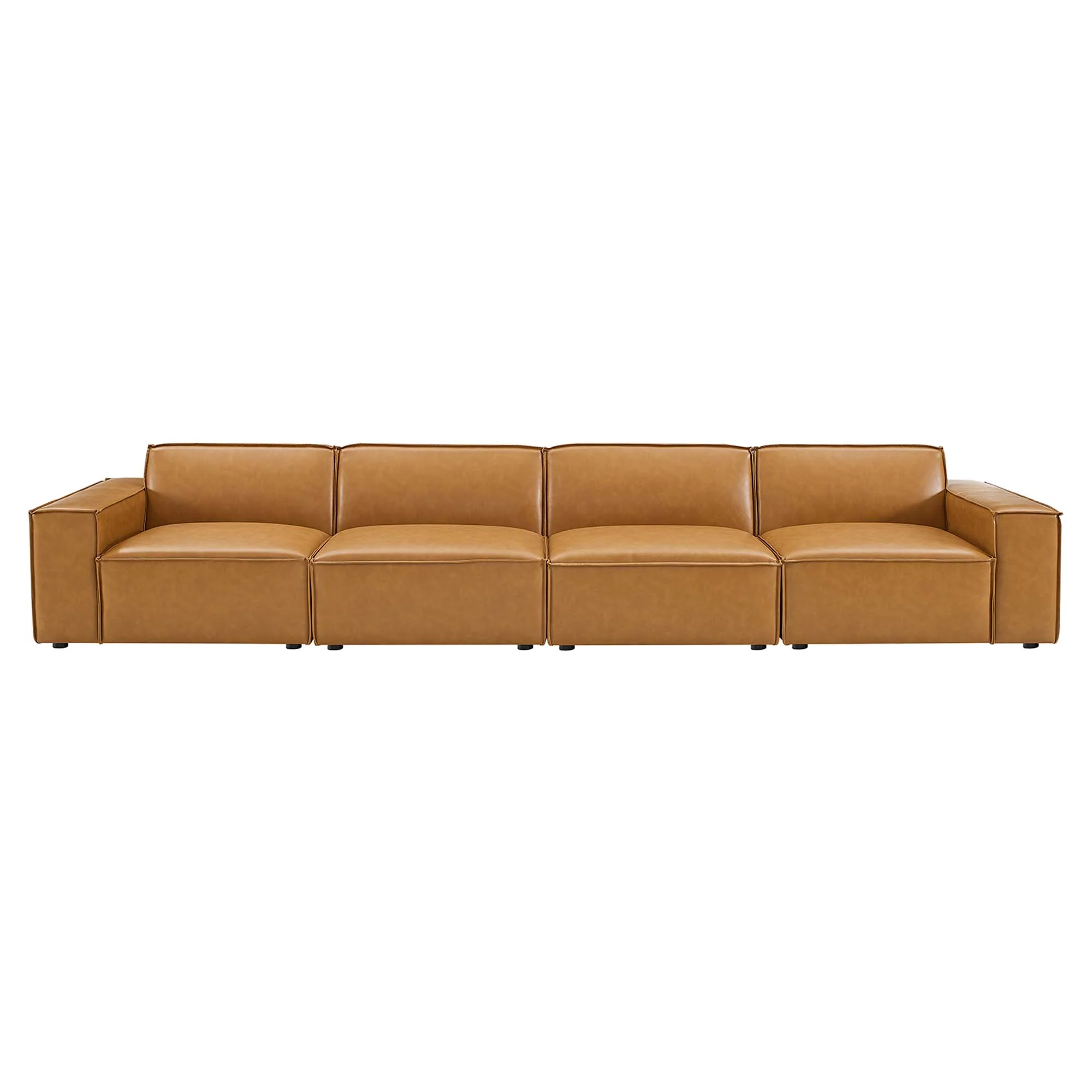 Restore 4-Piece Vegan Leather Sofa by Modway - Image 2