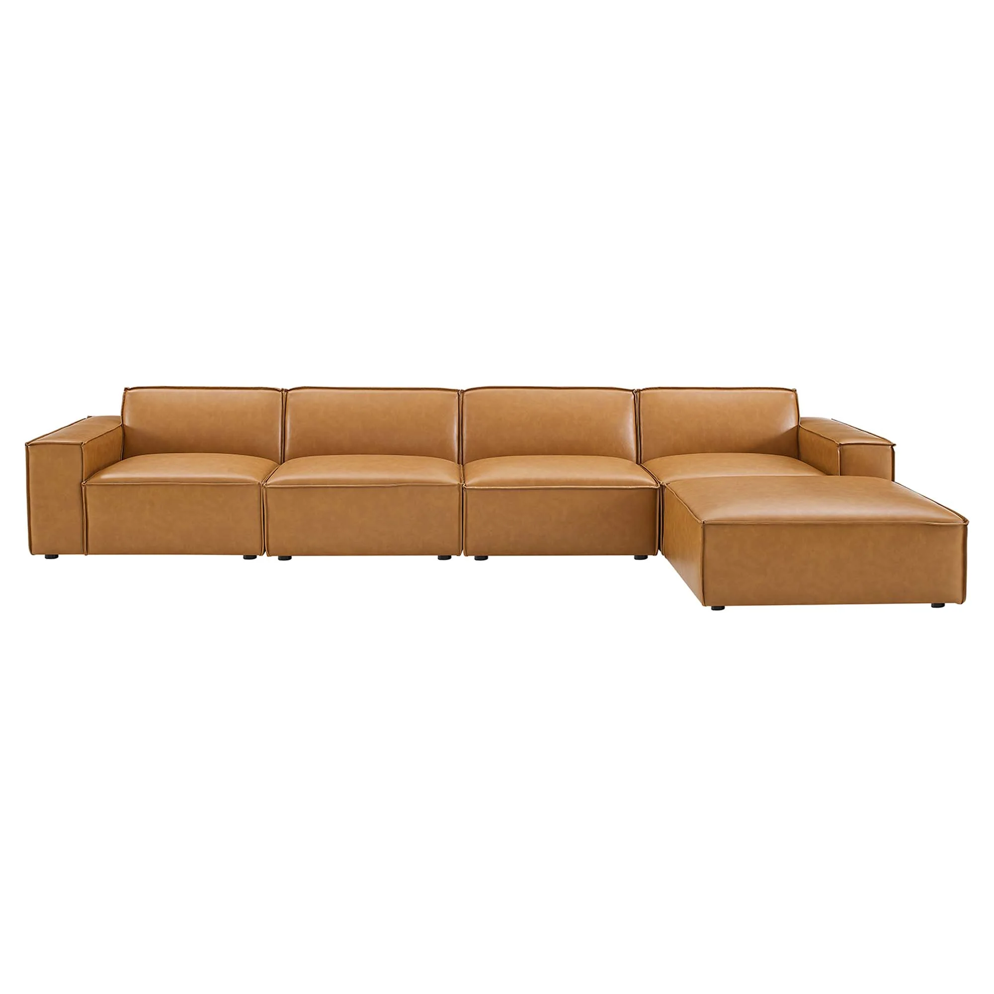 Restore 5-Piece Vegan Leather Sectional Sofa - Image 2