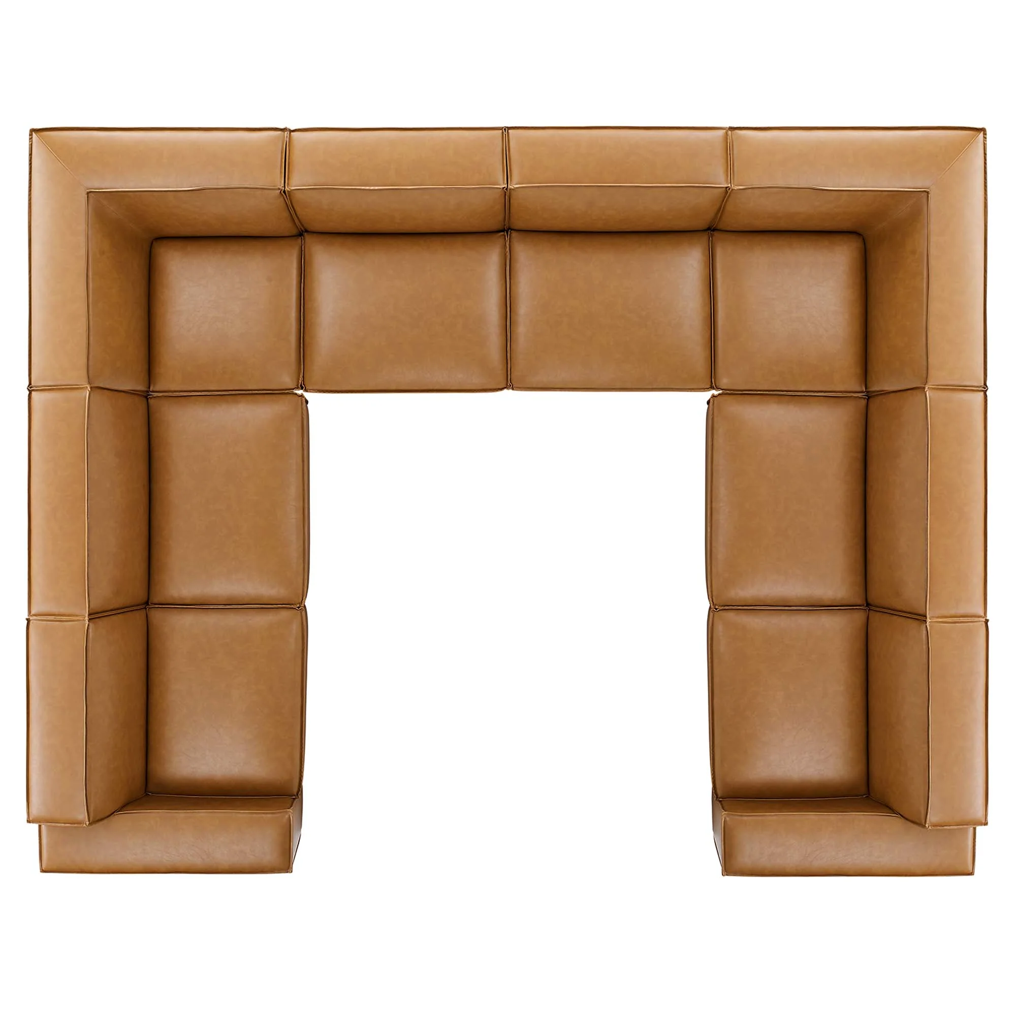 Restore 8-Piece Vegan Leather Sectional Sofa by Modway - Image 2