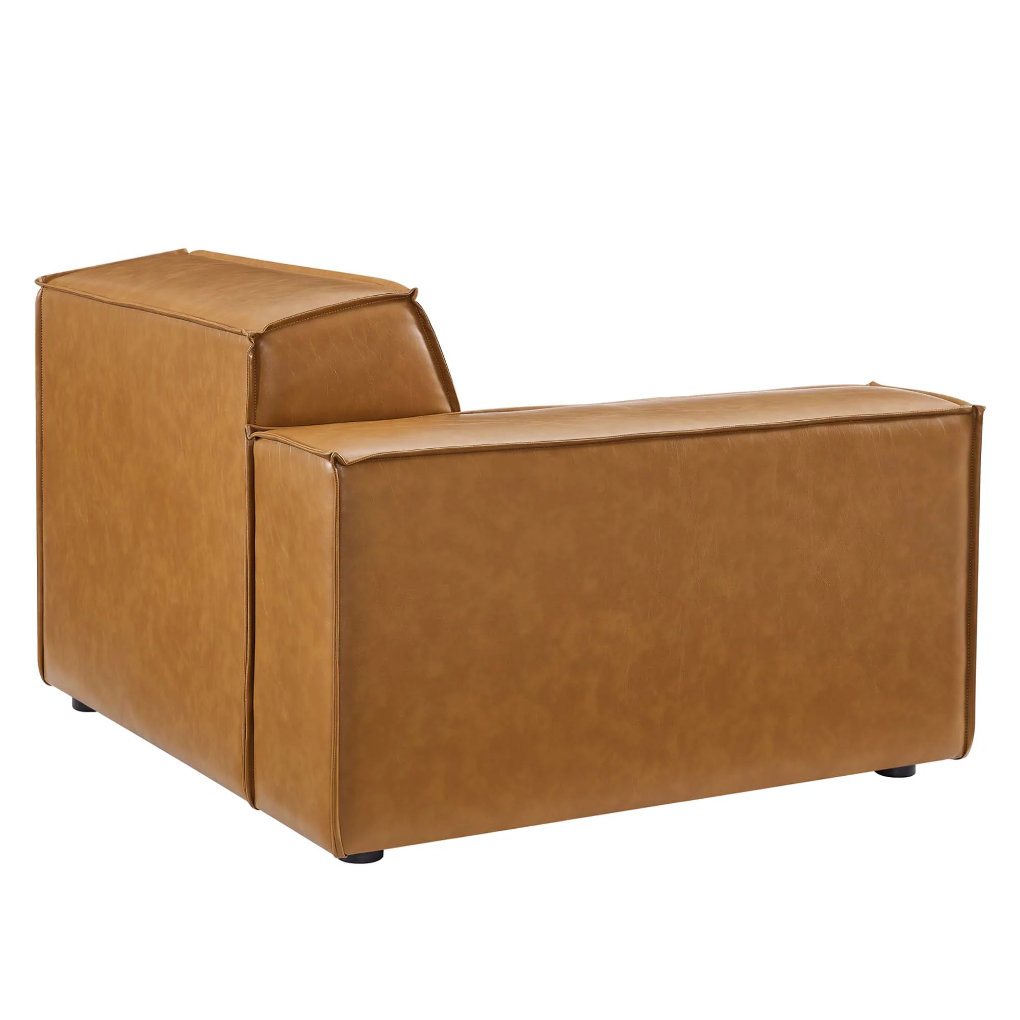Restore Left-Arm Vegan Leather Sectional Sofa Chair by Modway - Image 3