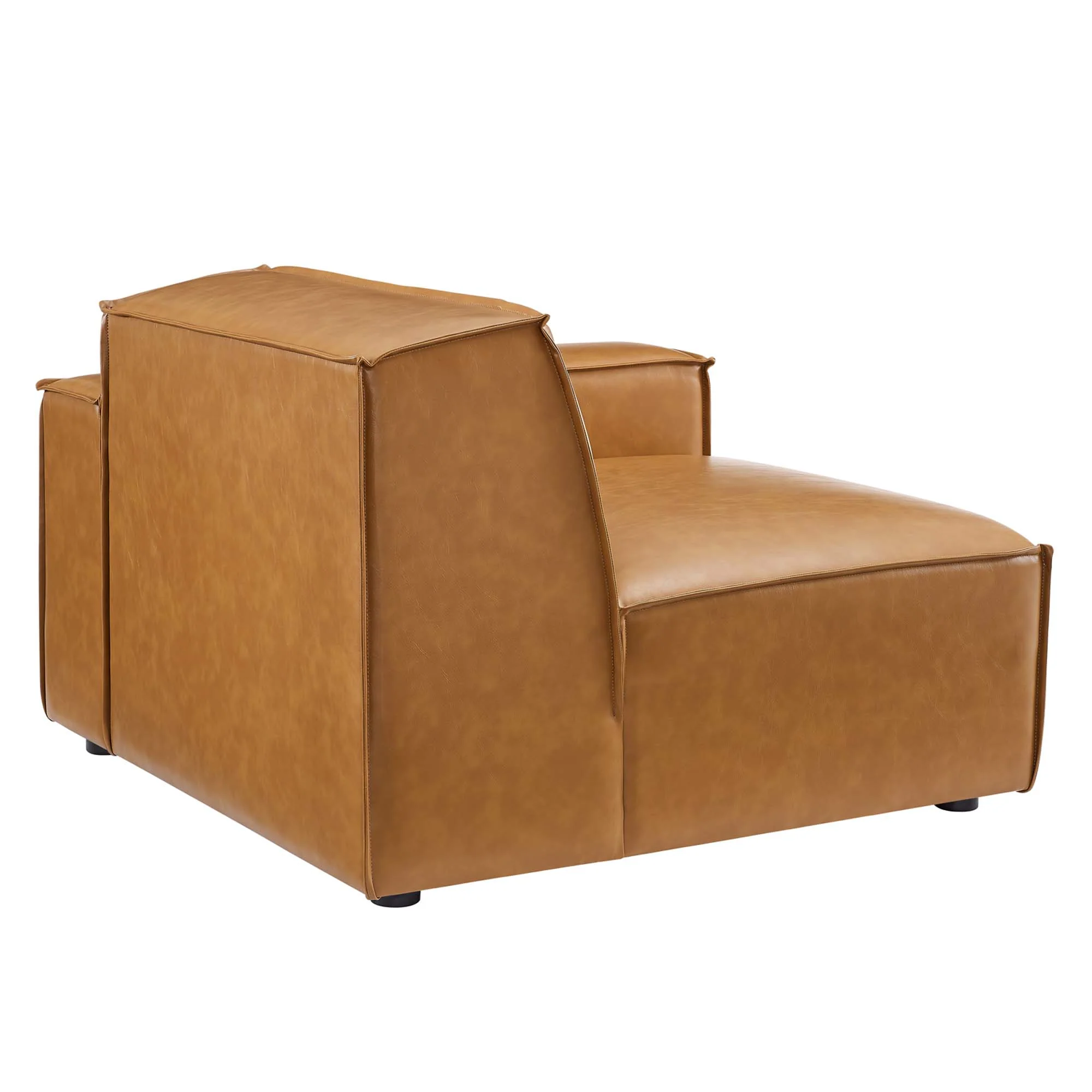 Restore Right-Arm Vegan Leather Sectional Sofa Chair by Modway - Image 3