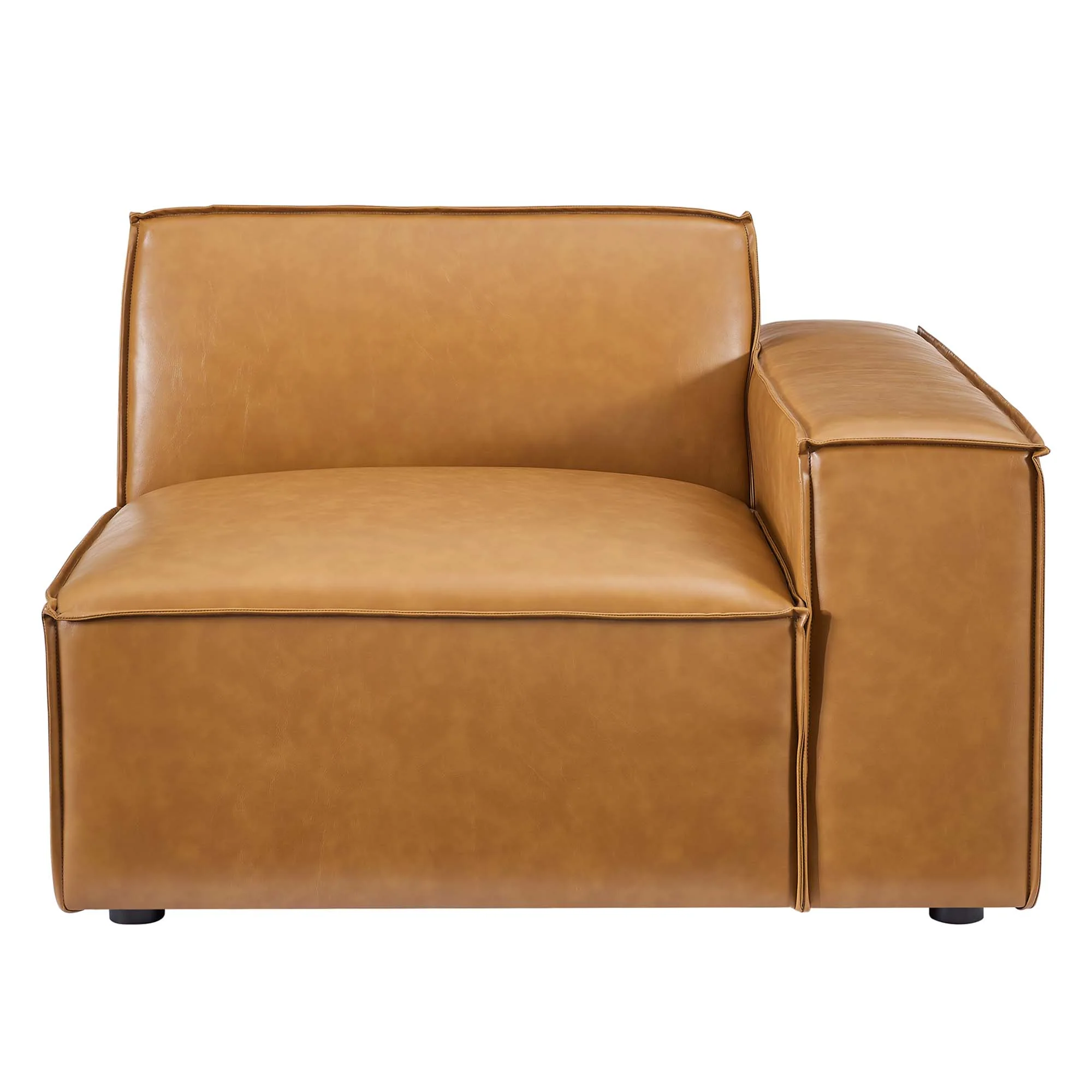 Restore Right-Arm Vegan Leather Sectional Sofa Chair by Modway - Image 4