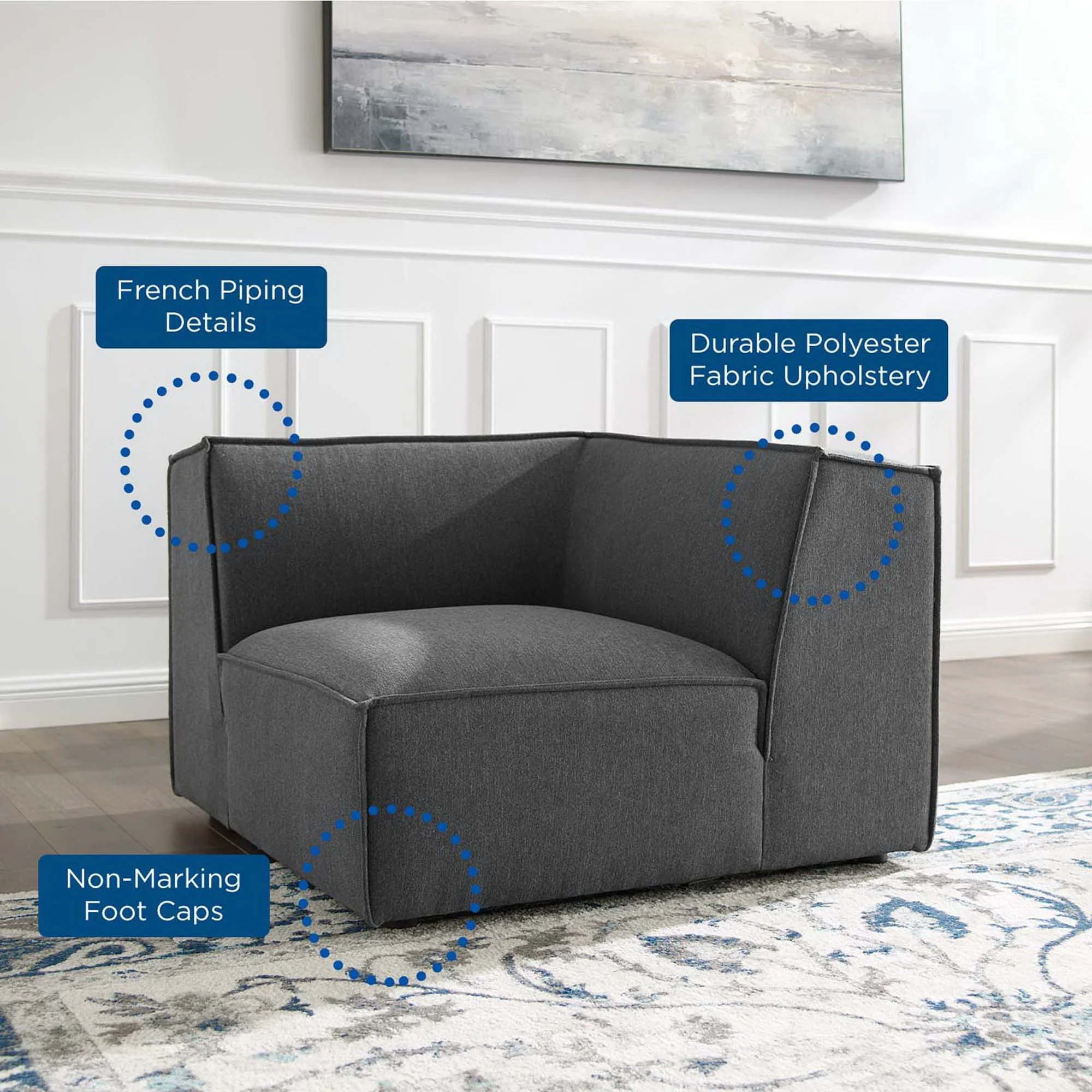 Restore Sectional Sofa Corner Chair by Modway - Image 6
