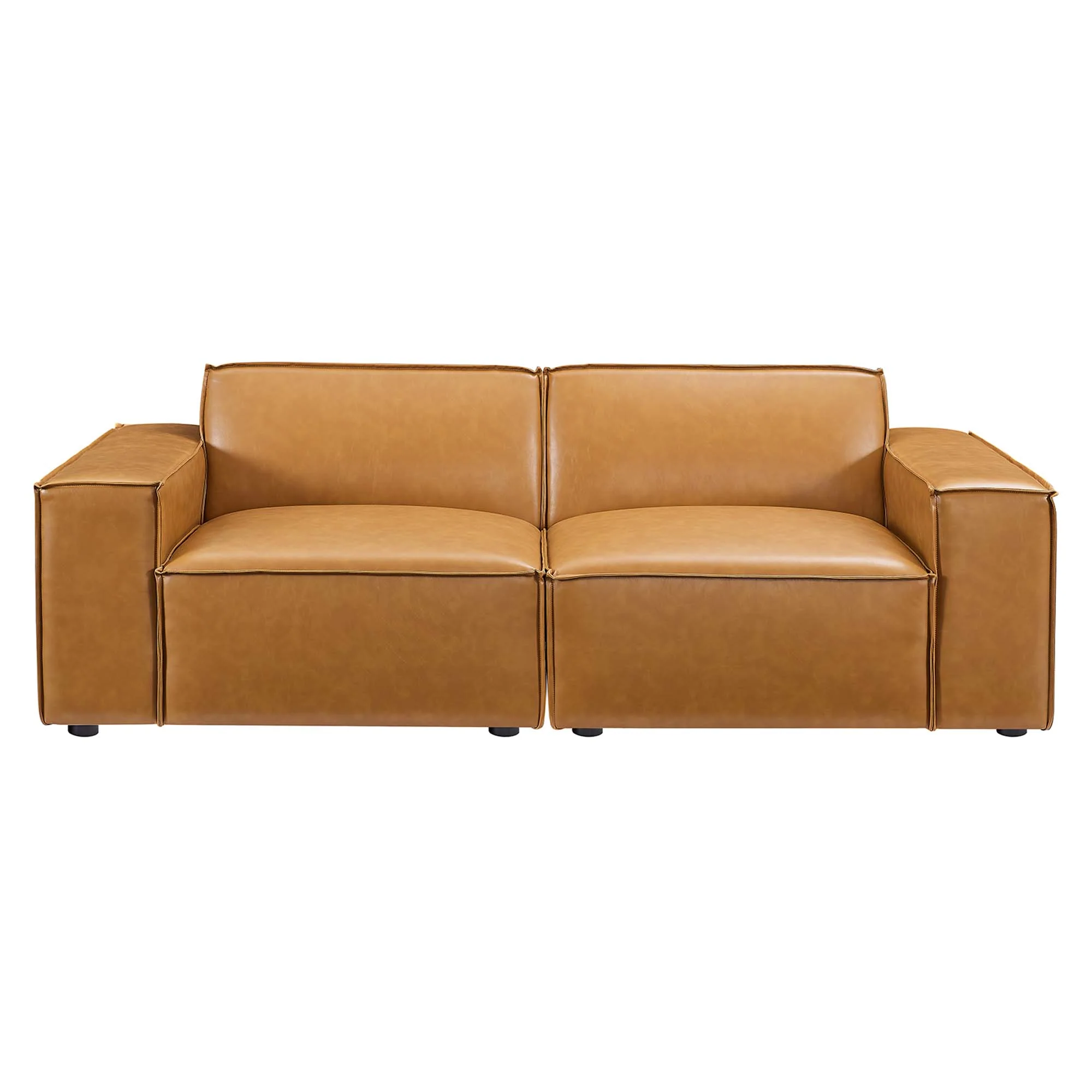 Restore Vegan Leather Loveseat by Modway - Image 2