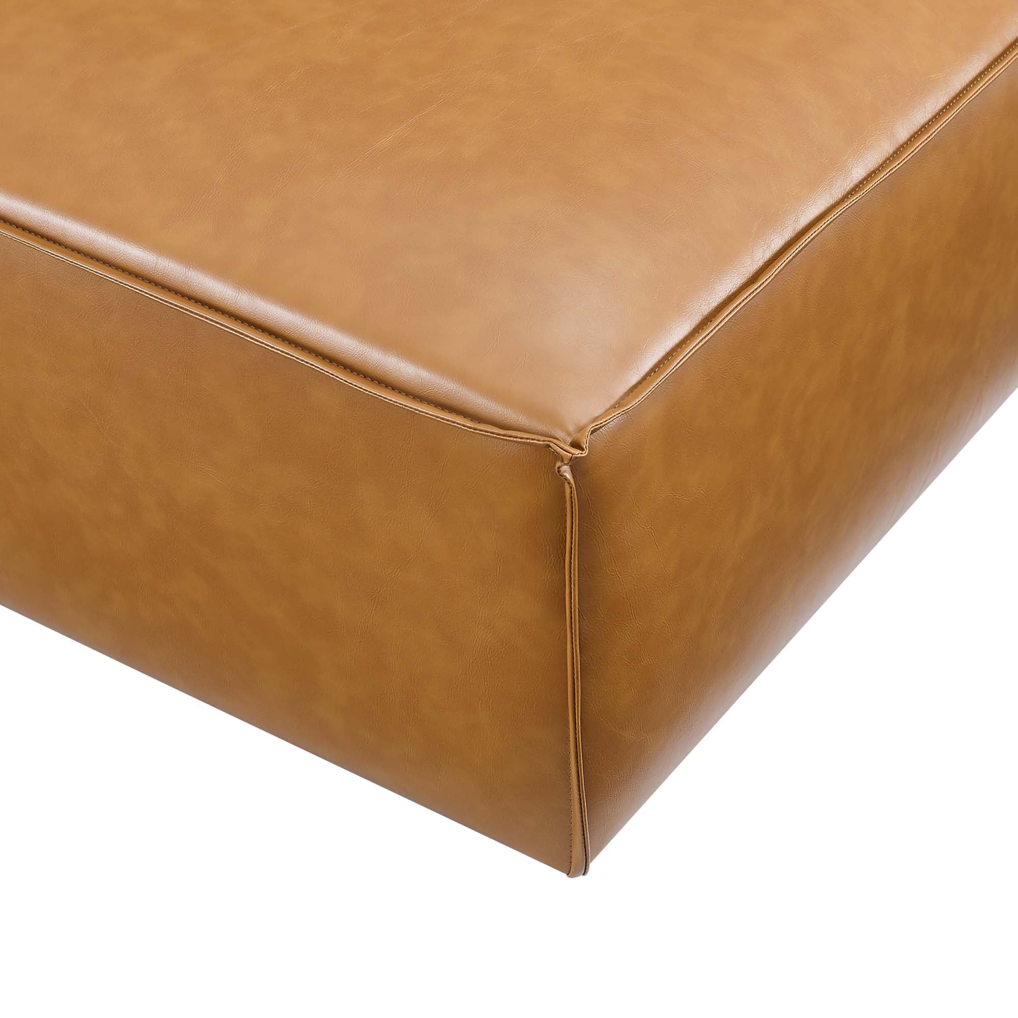 Restore Vegan Leather Ottoman by Modway - Image 4
