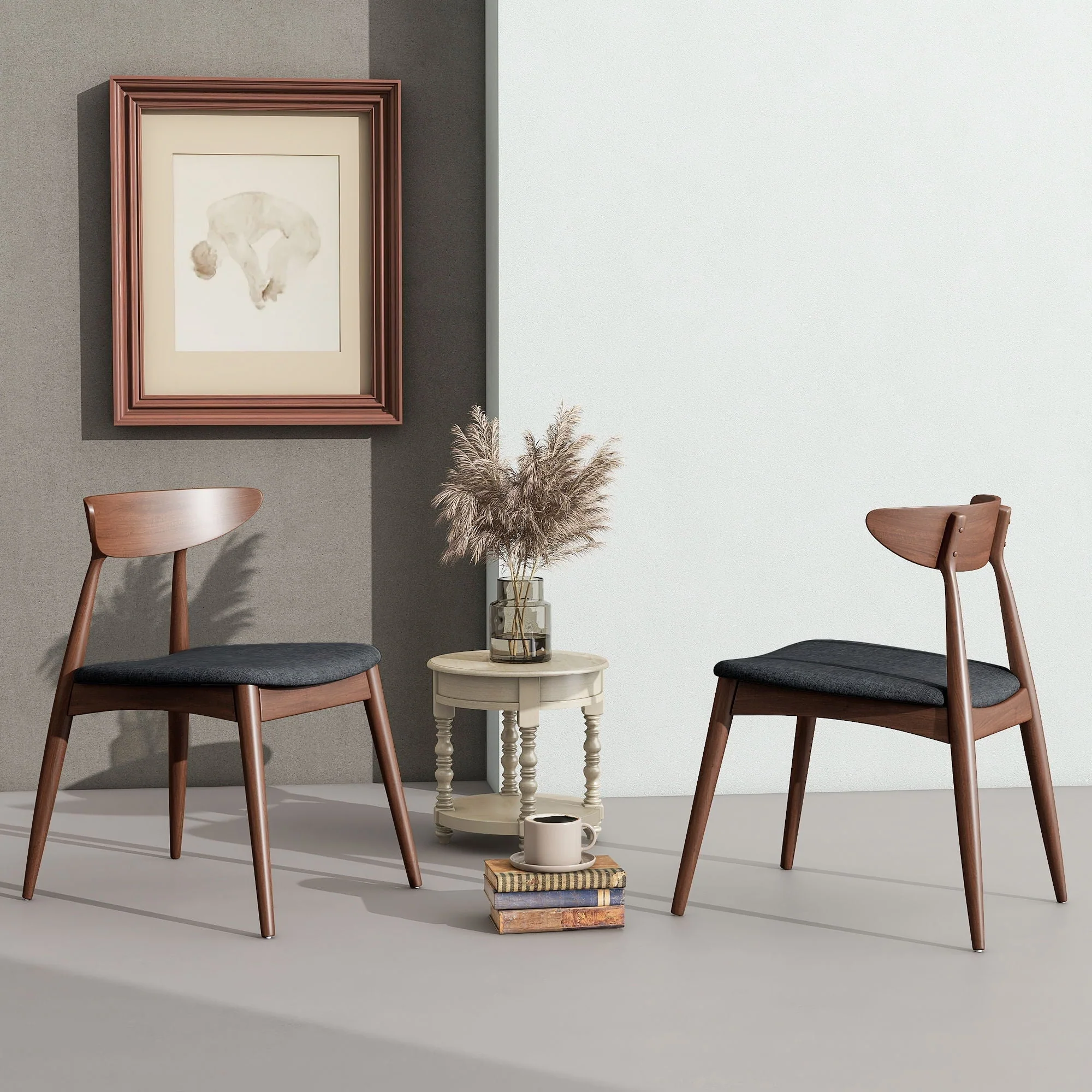 Retro Dining Chairs With Ergonomic Back (Set of 2) - Image 5