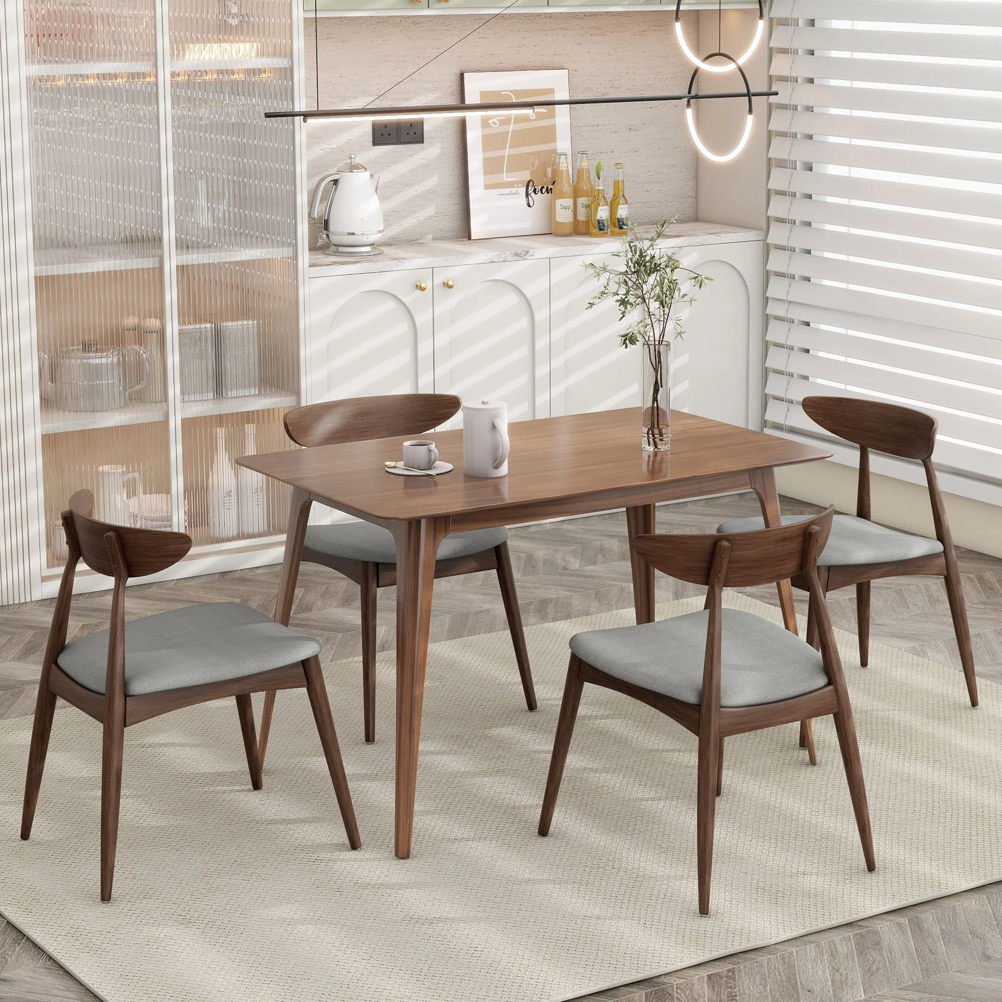 Retro Dining Chairs With Ergonomic Back (Set of 2) - Image 7