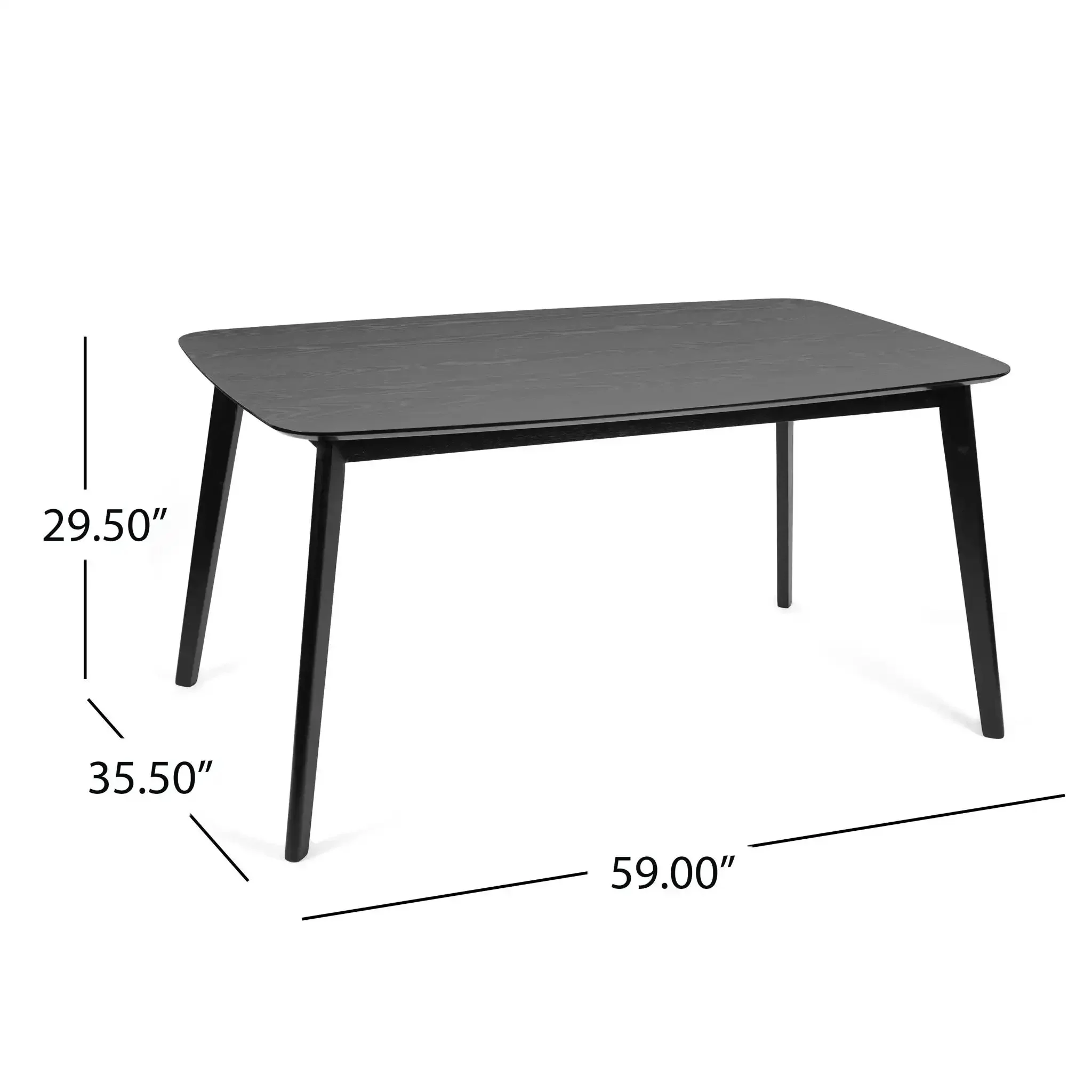 Retro Dining Table With Faux Wood Top - Image 6