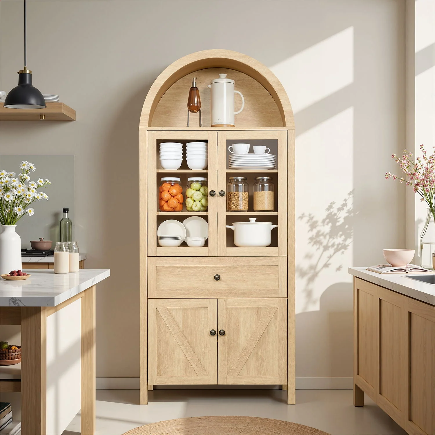 Retro Dome Cabinet With Large Storage Space - Image 3
