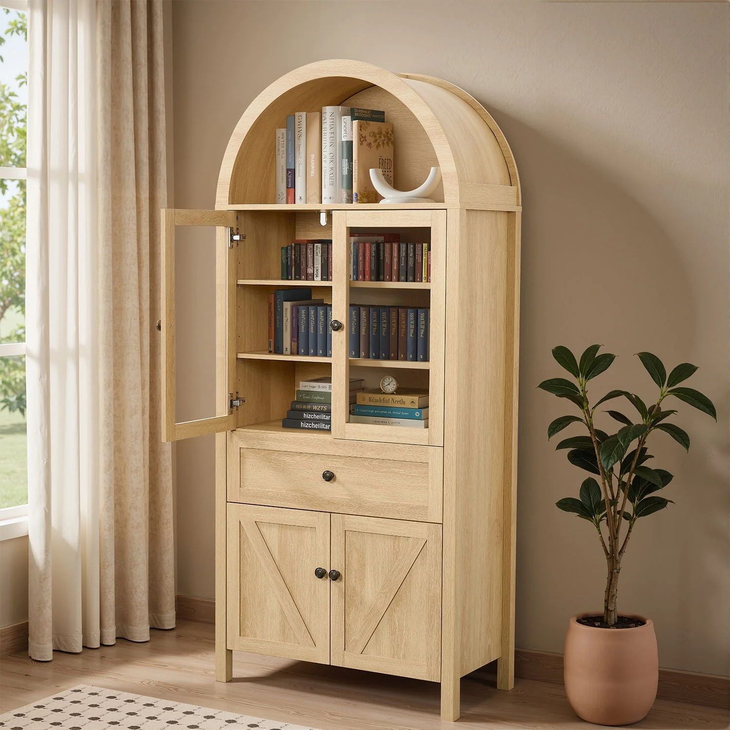 Retro Dome Cabinet With Large Storage Space - Image 4