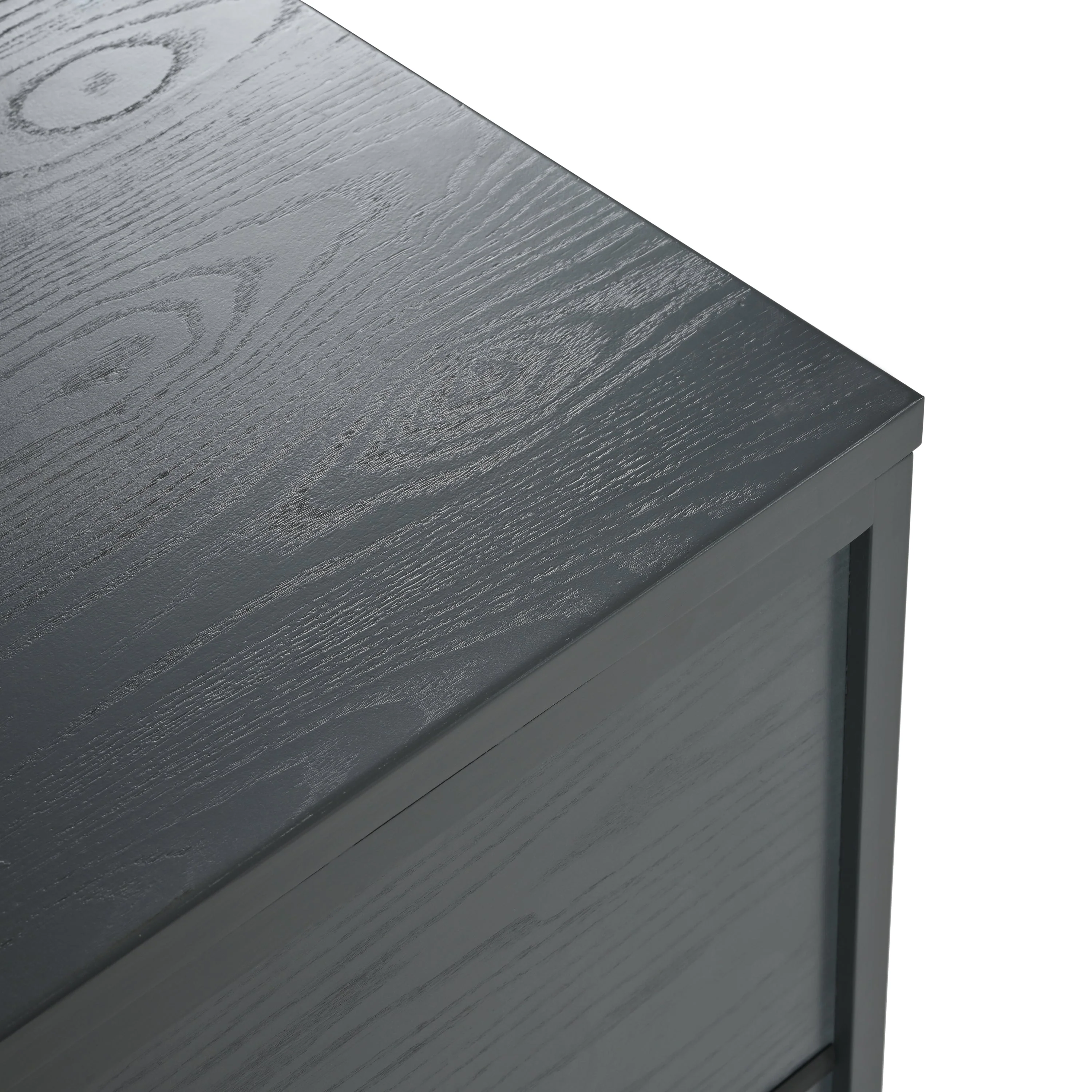 Retro Industrial Grey 4-Door Sideboard - Image 13
