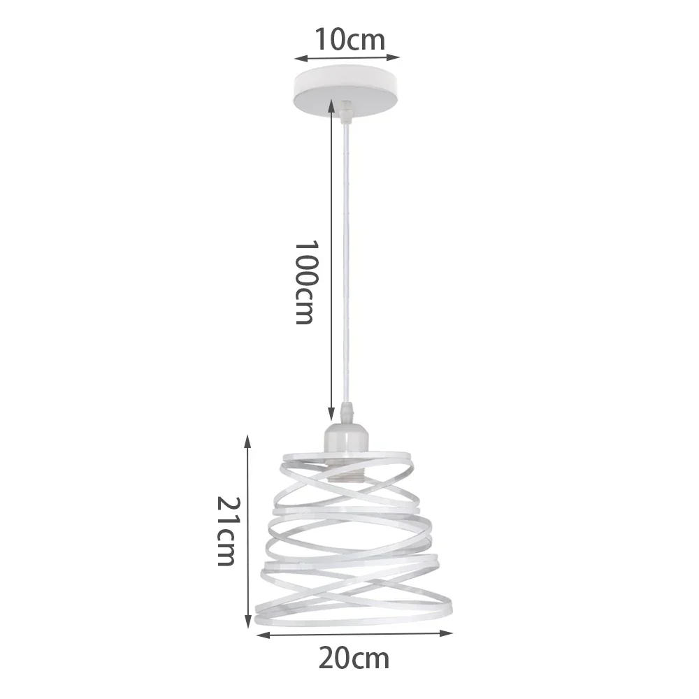 Retro Loft Industrial Pendant Light Wrought Iron Metal Ball E27 Hanging Lamp - Image 22