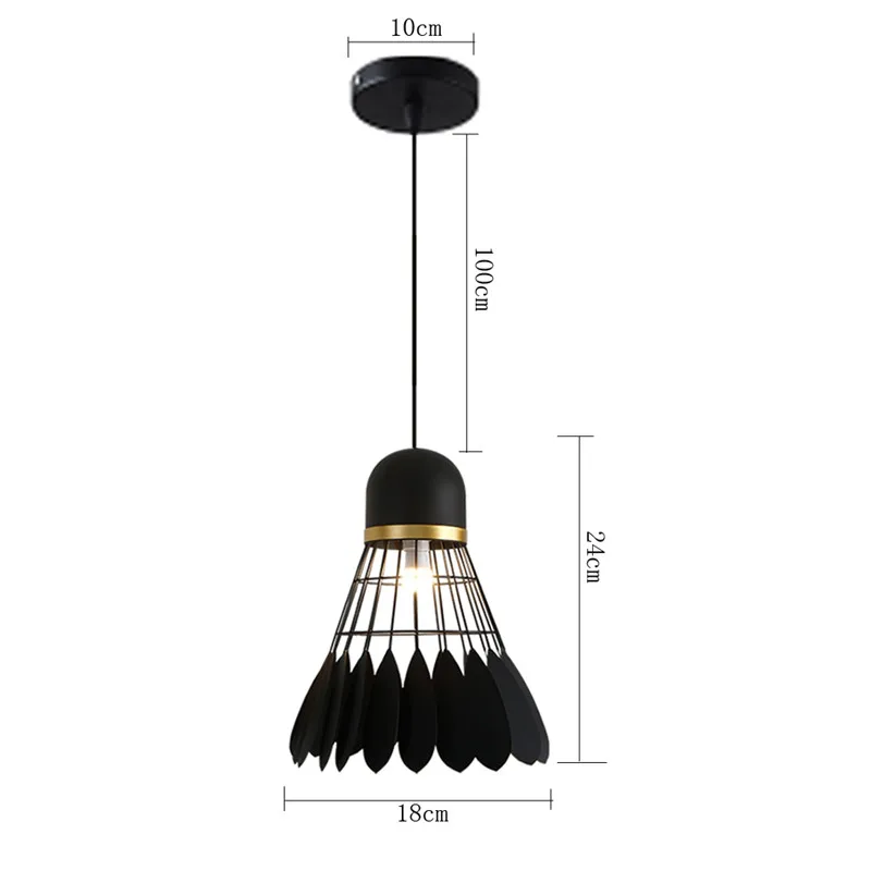 Retro Loft Industrial Pendant Light Wrought Iron Metal Ball E27 Hanging Lamp - Image 24
