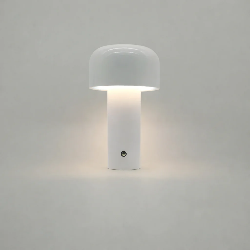 Retro Mushroom LED Table Lamp Touch Sensor Dimmable Rechargeable Desk Light - Image 11