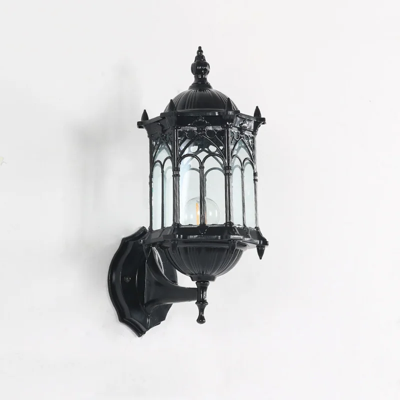 Retro Outdoor Waterproof E27 Wall Lamp Garden Courtyard Villa Balcony Sconce - Image 4