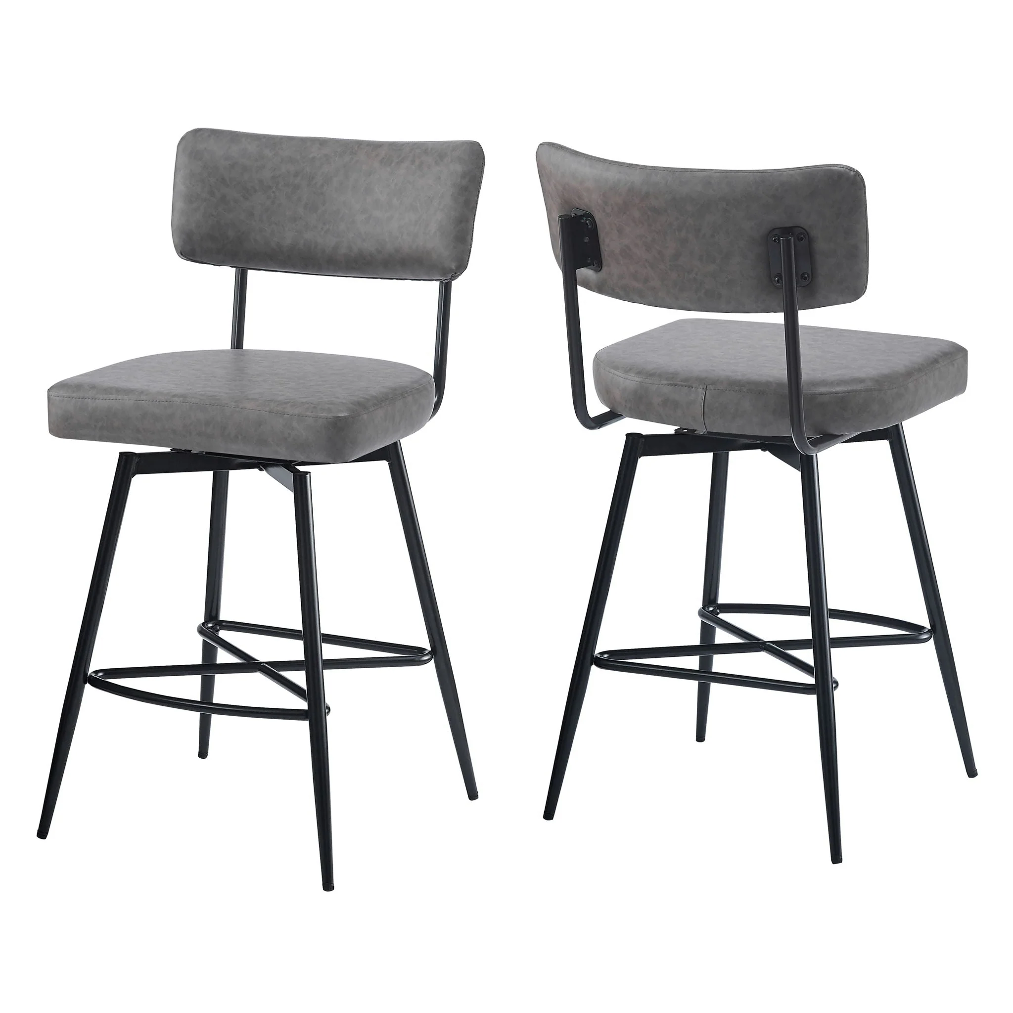 Retro Swivel Counter Stools (Set of 2) - Image 7