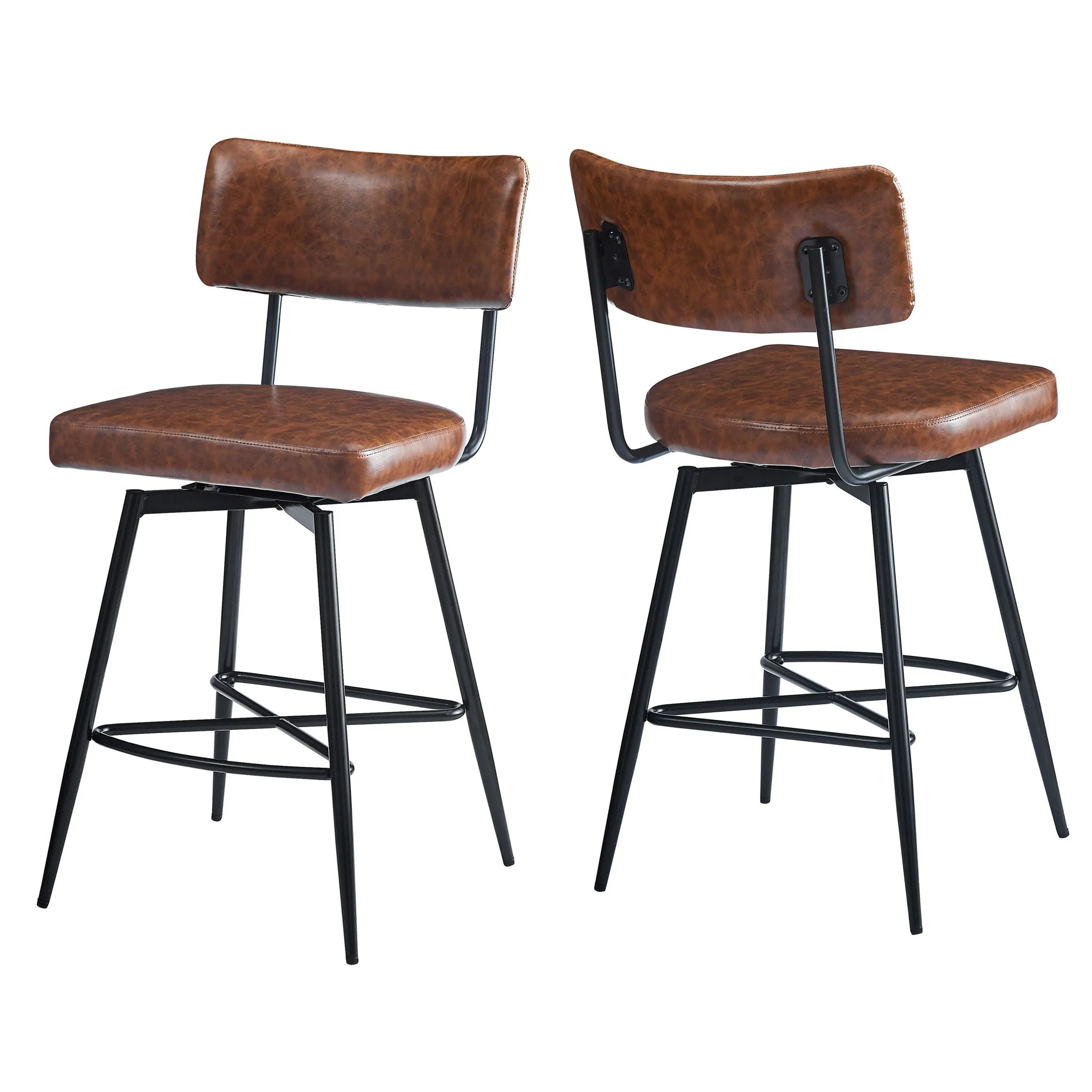 Retro Swivel Counter Stools (Set of 2) - Image 8