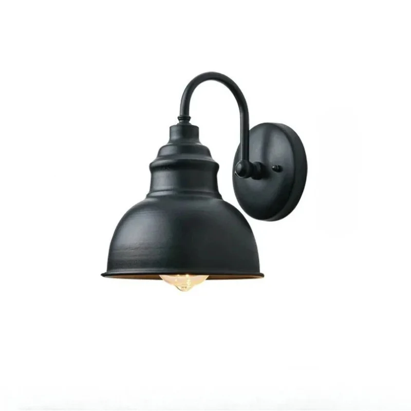 Retro Waterproof Outdoor Wall Lantern Vintage Iron Garden Balcony Sconce - Image 9
