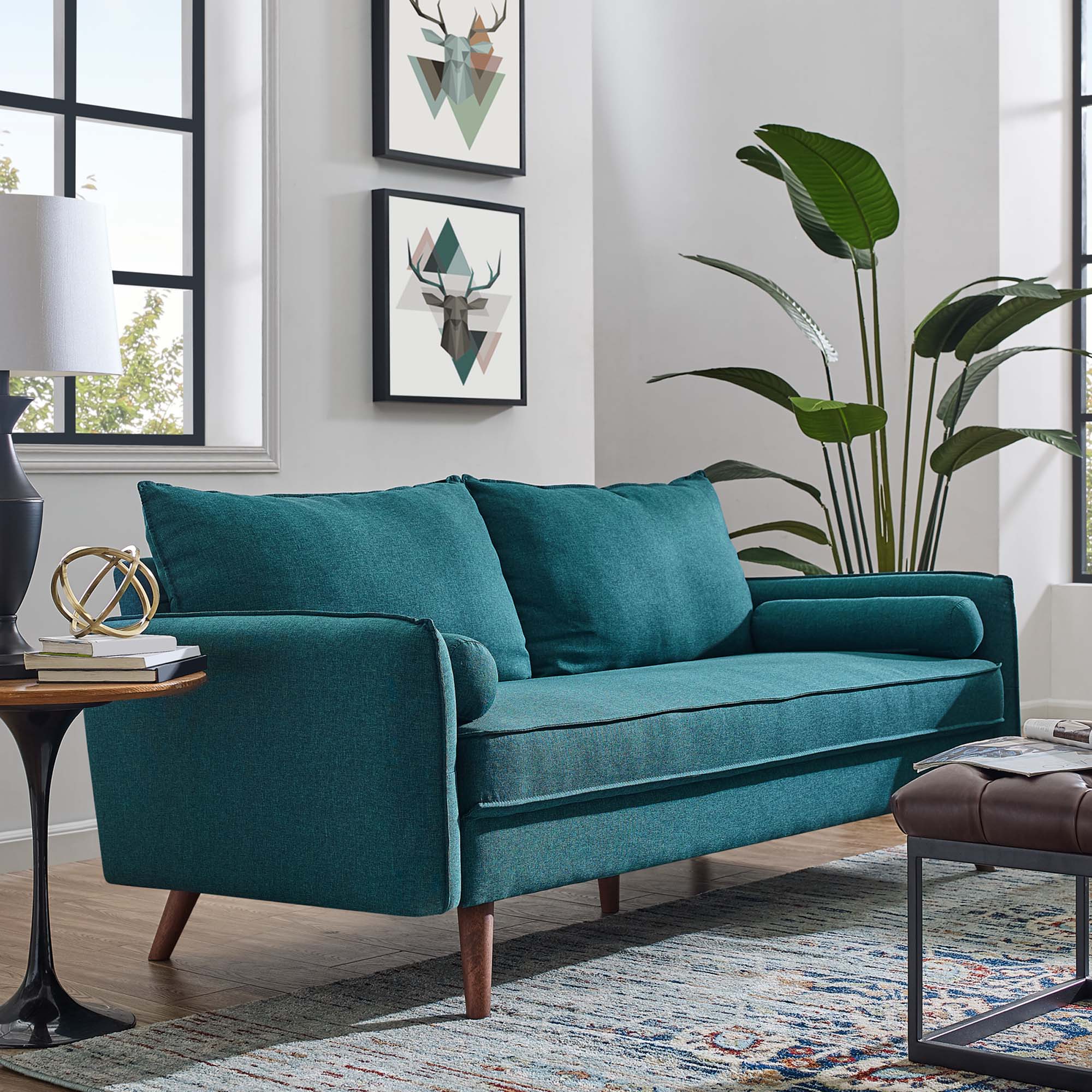 Revive Upholstered Fabric Sofa by Modway - Image 5