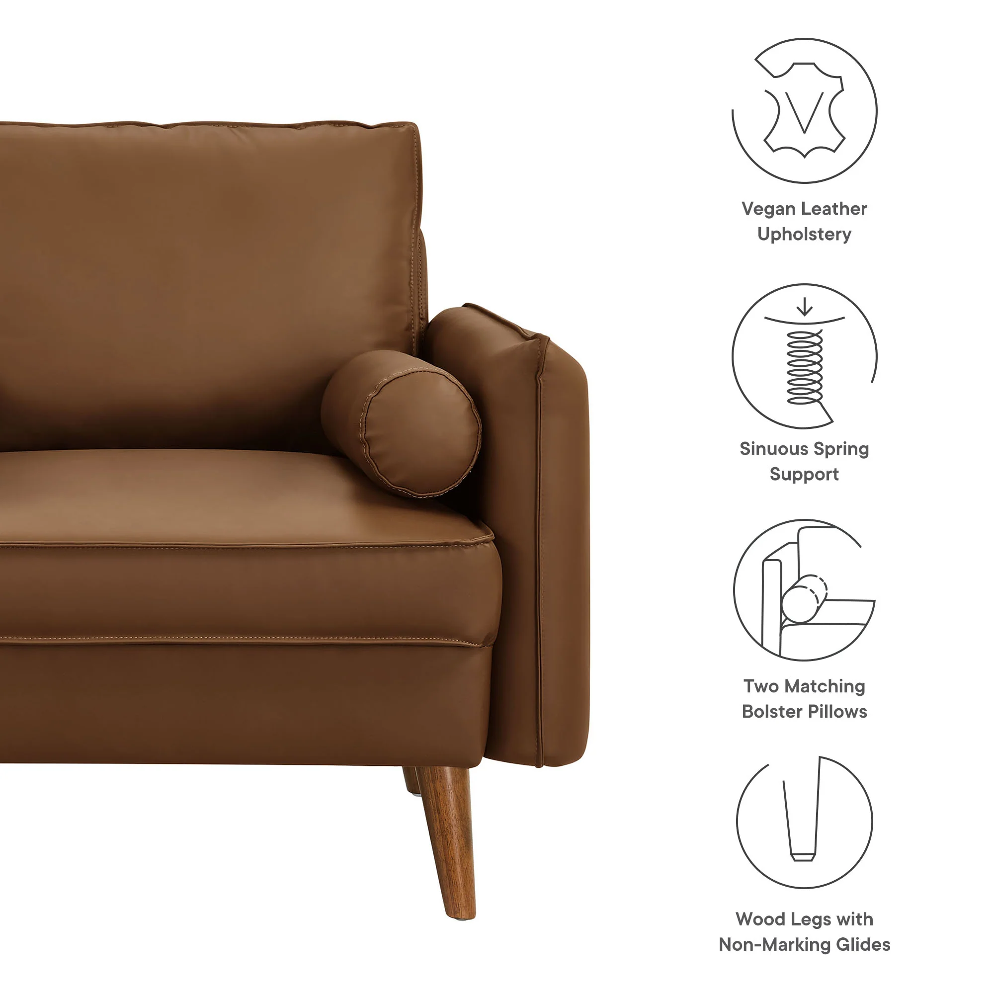 Revive Upholstered Vegan Leather Accent Armchair by Modway - Image 12