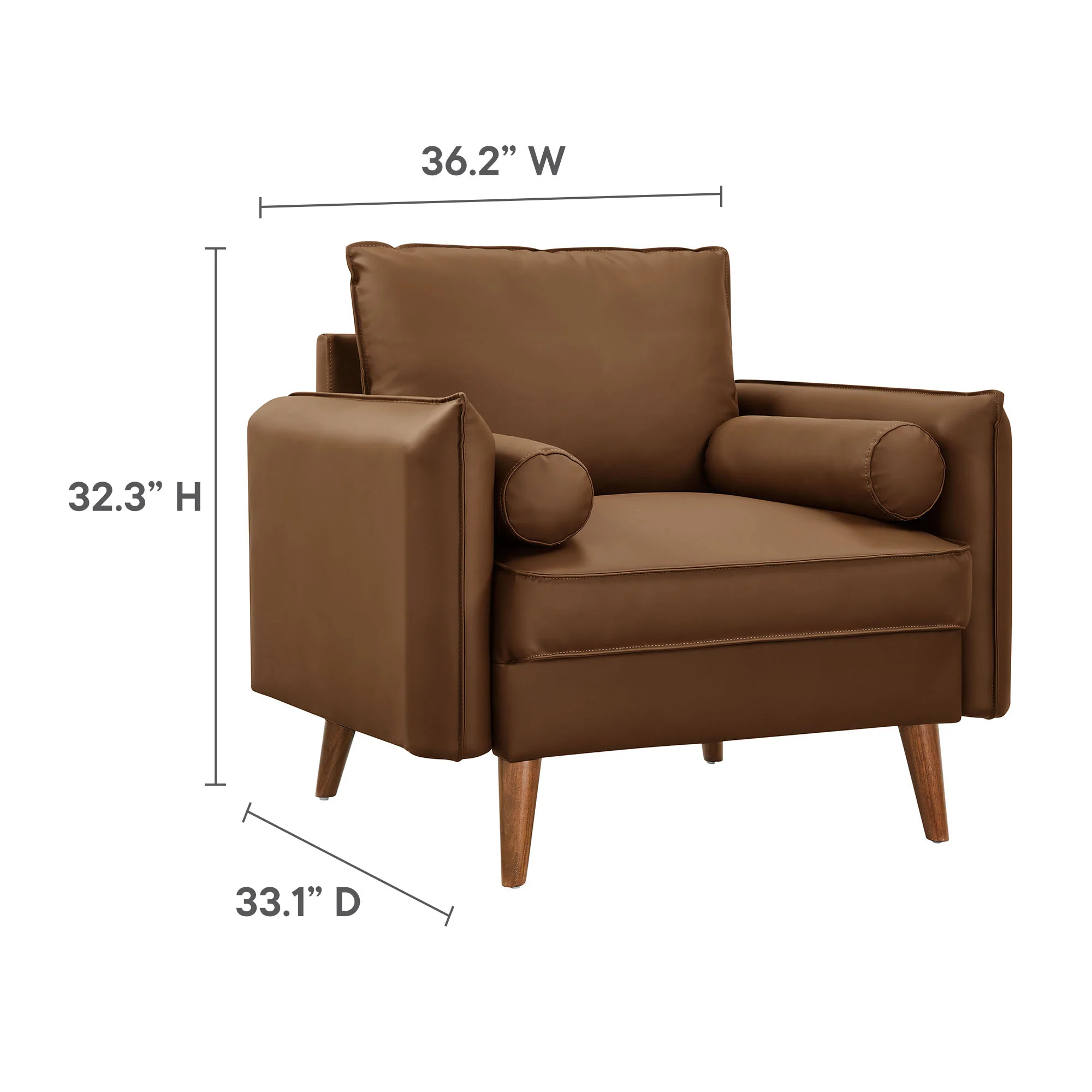 Revive Upholstered Vegan Leather Accent Armchair by Modway - Image 13