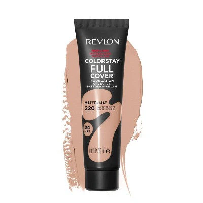Revlon ColorStay Full Cover Matte Foundation 220 Natural Beige 1 fl oz - New - Image 3