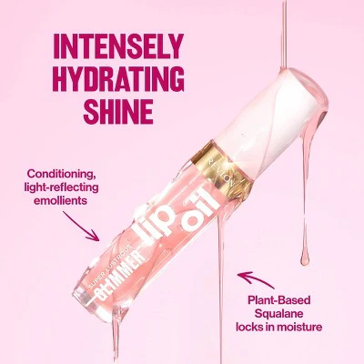 Revlon Super Lustrous Glimmer Lip Oil Moisturizing 004 Gone Rose 0.13 fl oz - New - Image 6