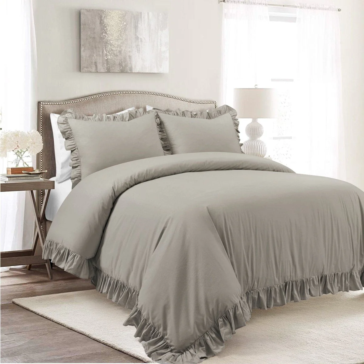 Reyna 100% Cotton Duvet Cover Set - Image 4