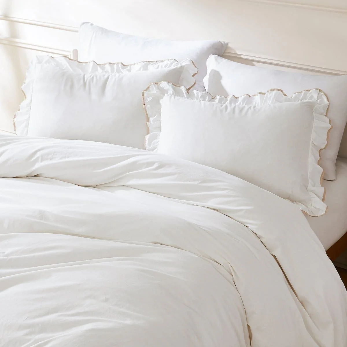 Reyna Contrast Edge Cotton Duvet Cover Set - Image 18