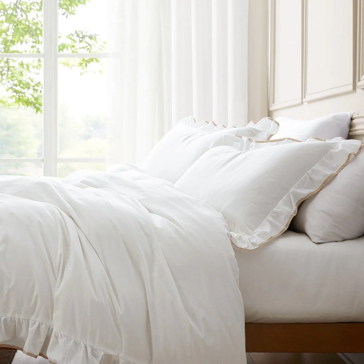 Reyna Contrast Edge Cotton Duvet Cover Set - Image 19