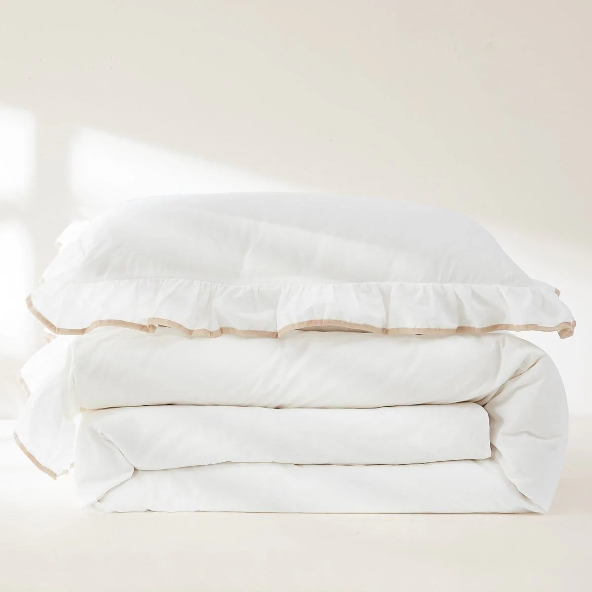 Reyna Contrast Edge Cotton Duvet Cover Set - Image 5