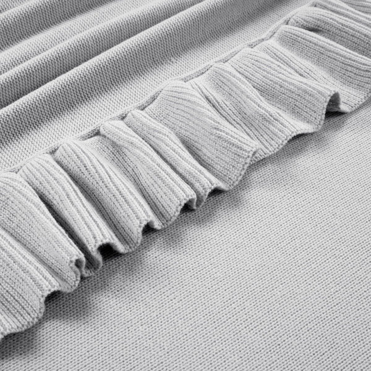 Reyna Soft Knitted Ruffle Blanket/Coverlet - Image 14