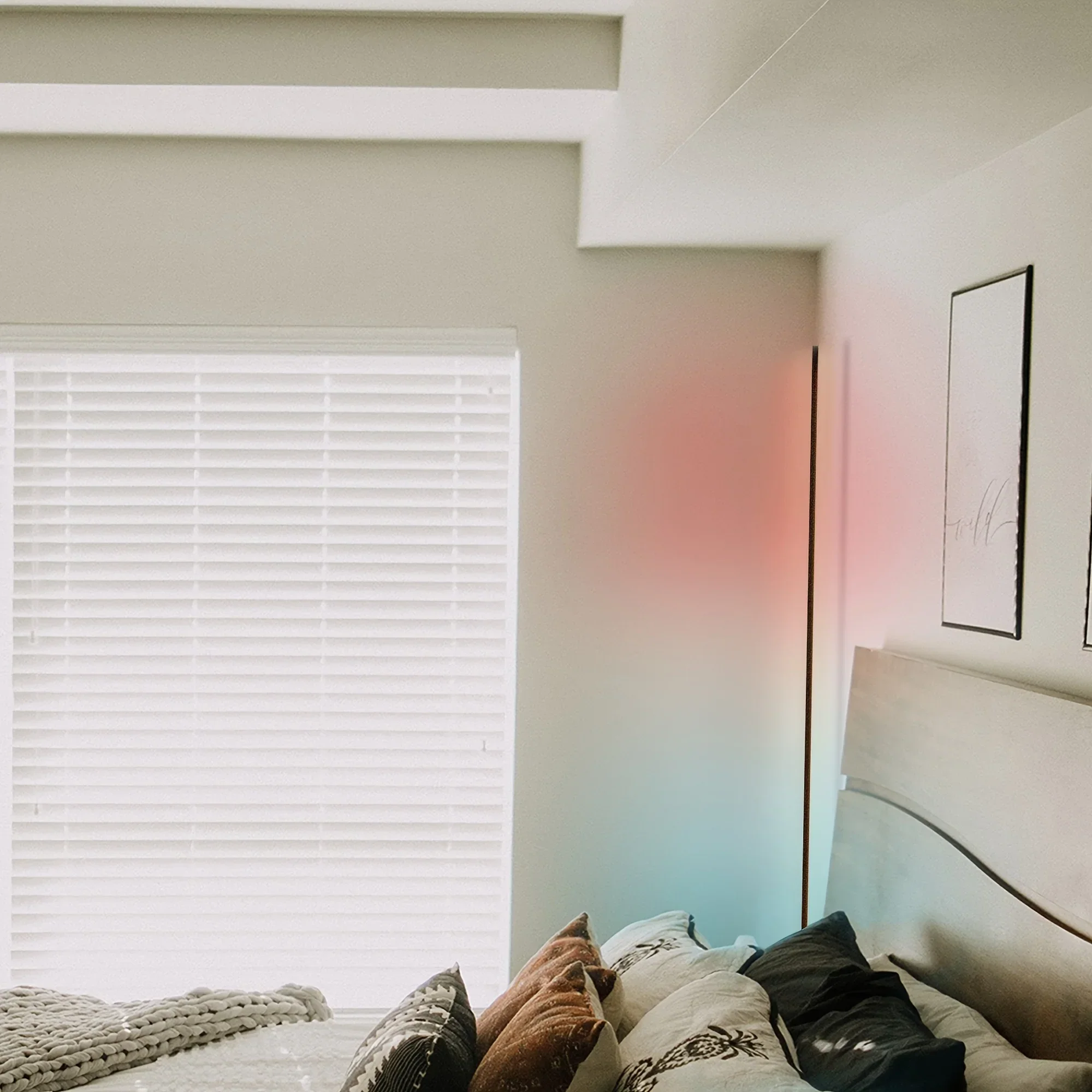 RGB LED Corner Floor Lamp 60-Inch for Living Room Bedroom Game Room Lighting - Image 5