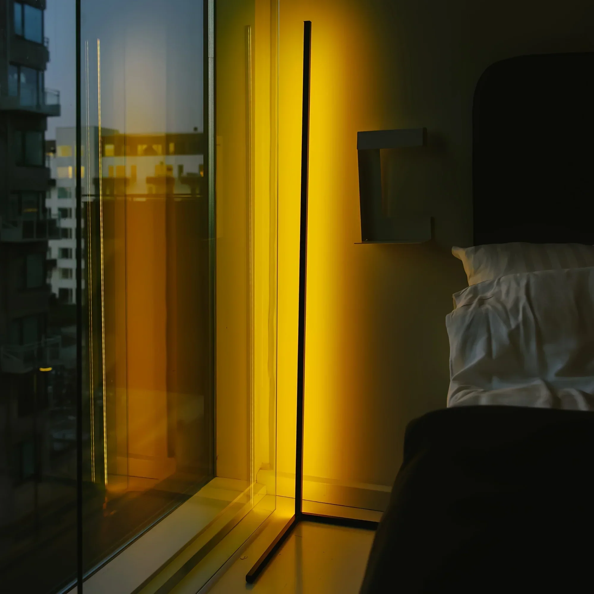 RGB LED Corner Floor Lamp 60-Inch for Living Room Bedroom Game Room Lighting - Image 6