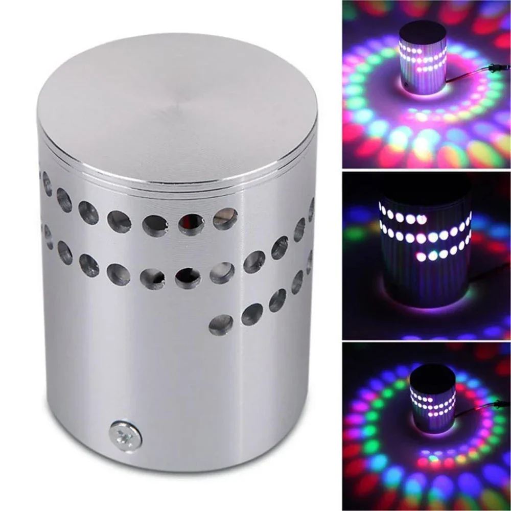 RGB LED Wall Light Spiral Design Aluminum Decorative Lamp for Bar Hall - Image 2