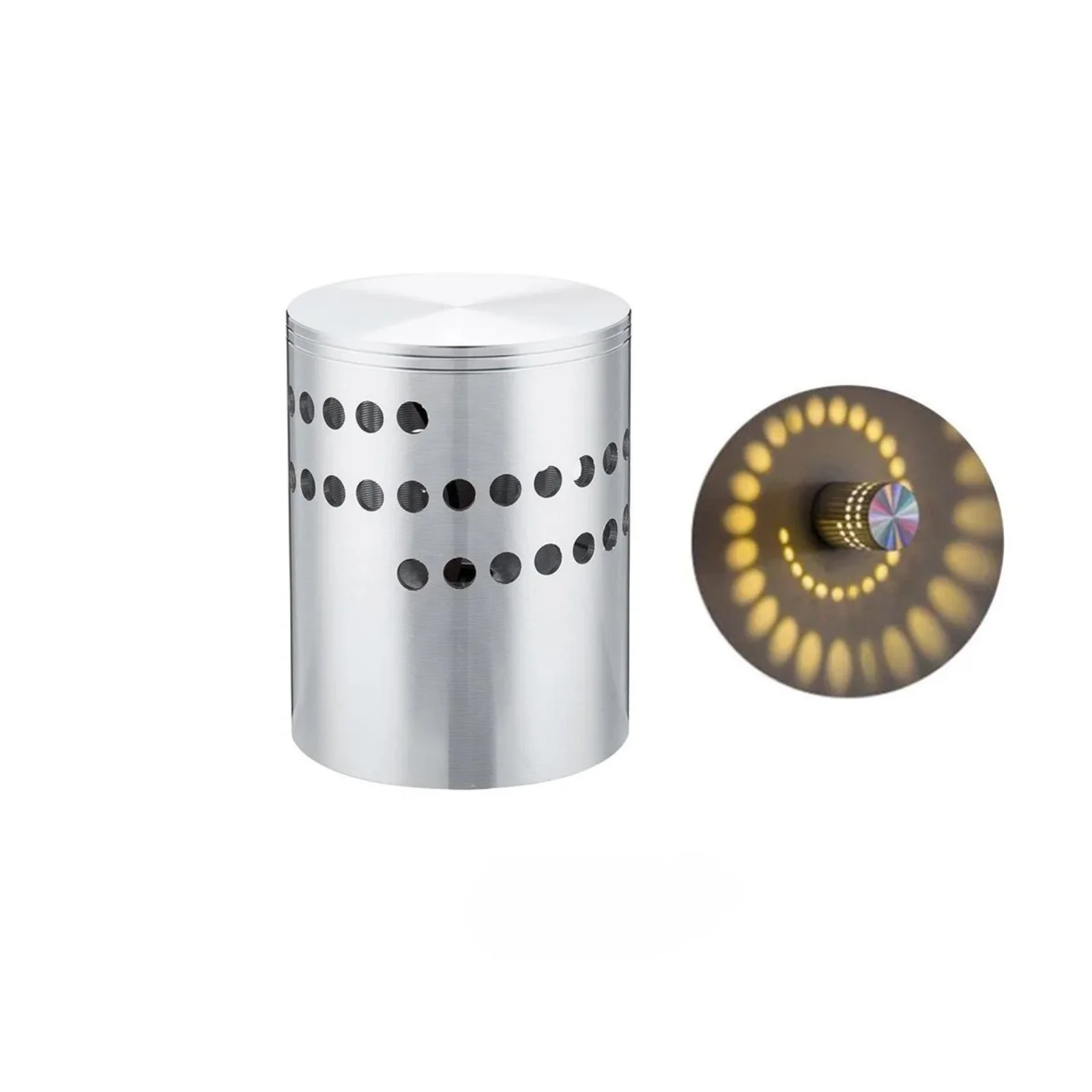 RGB LED Wall Light Spiral Design Aluminum Decorative Lamp for Bar Hall - Image 8