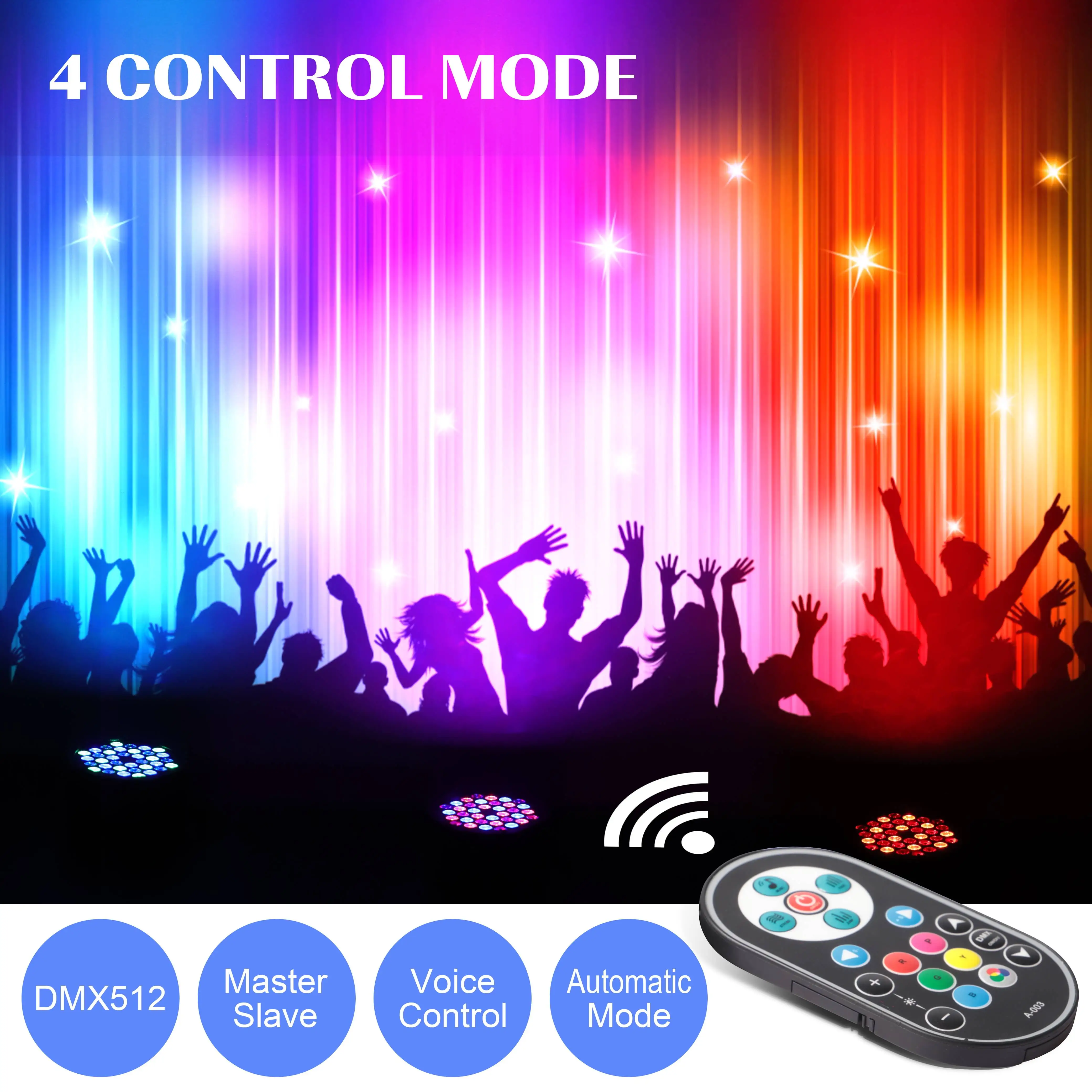RGB Par Lights 36LED Stage Lighting – DMX512 Uplights for DJ, Party, Wedding Events - Image 3
