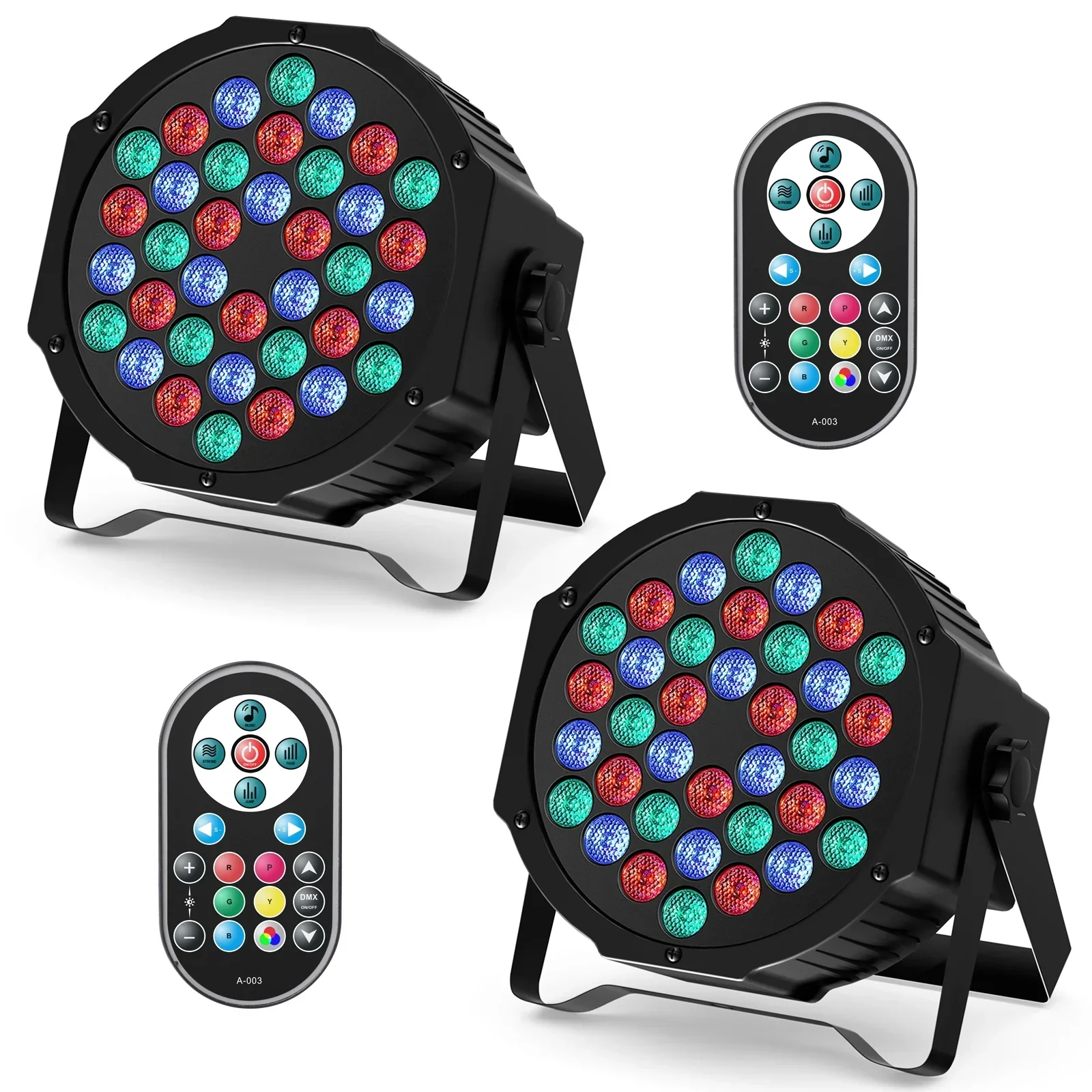 RGB Par Lights 36LED Stage Lighting – DMX512 Uplights for DJ, Party, Wedding Events - Image 7