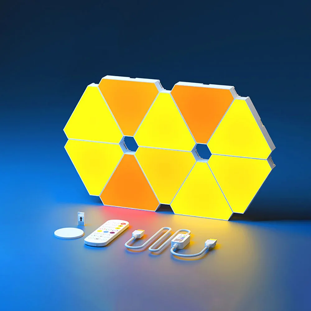 RGB Quantum LED Wall Lamp – Smart Rhythm Pickup Light for Bedroom & Gaming Setup - Image 12