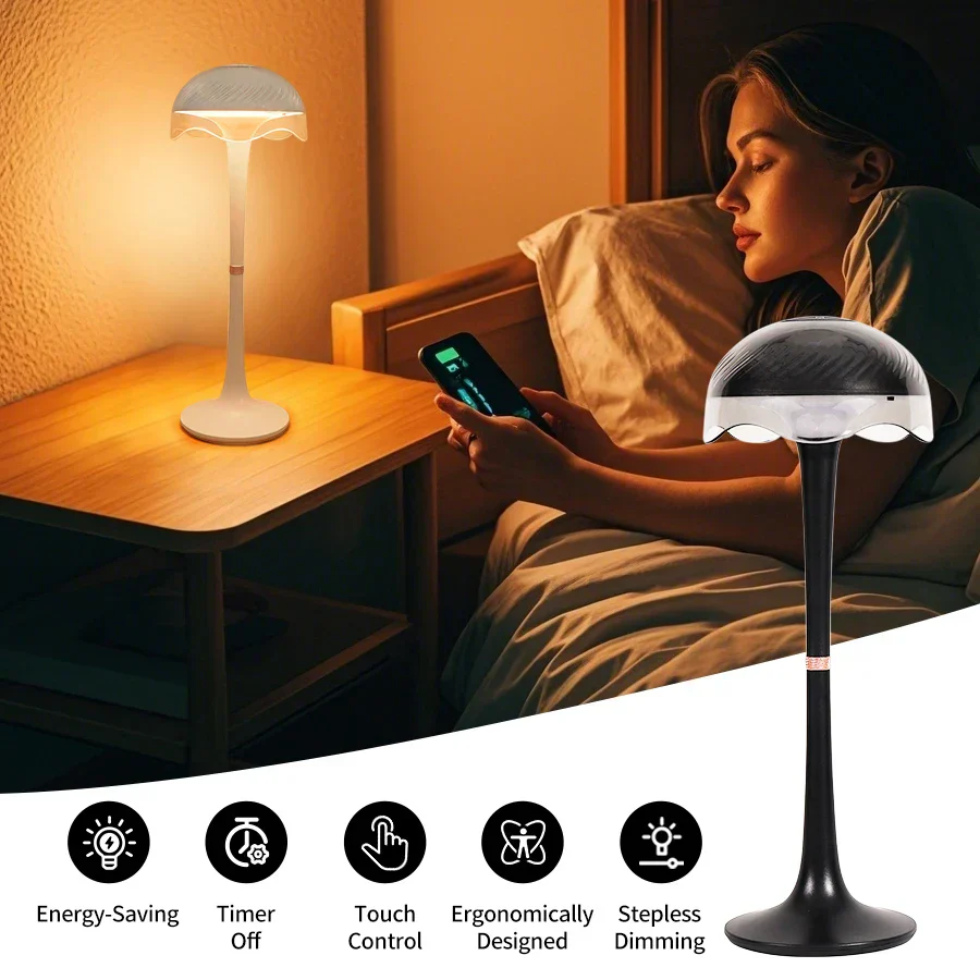 RGB Touch Desk Lamp Rechargeable Eye Care Bedside Night Light for Bedroom - Image 5