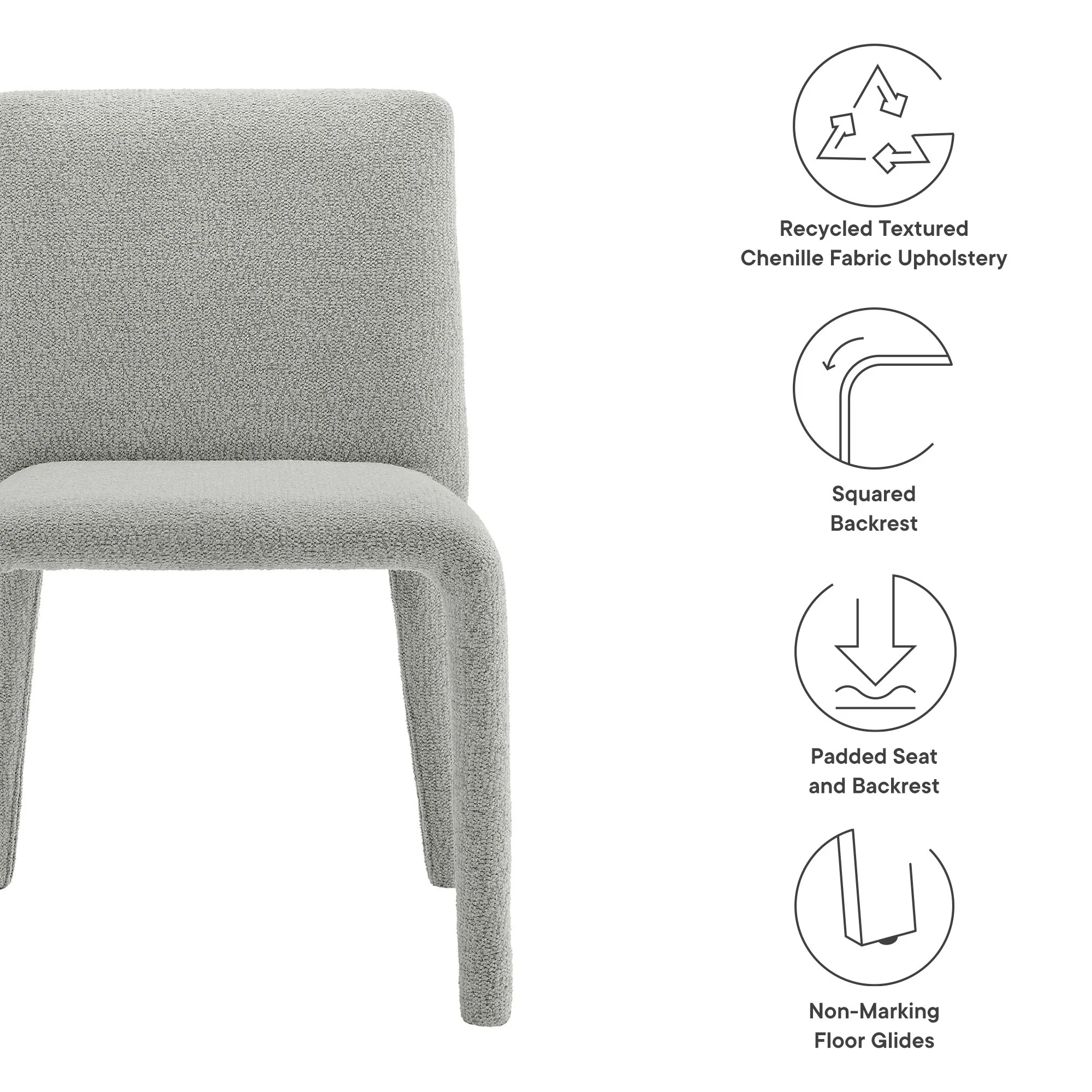 Rhodes Fabric Upholstered Dining Chair by Modway - Image 12