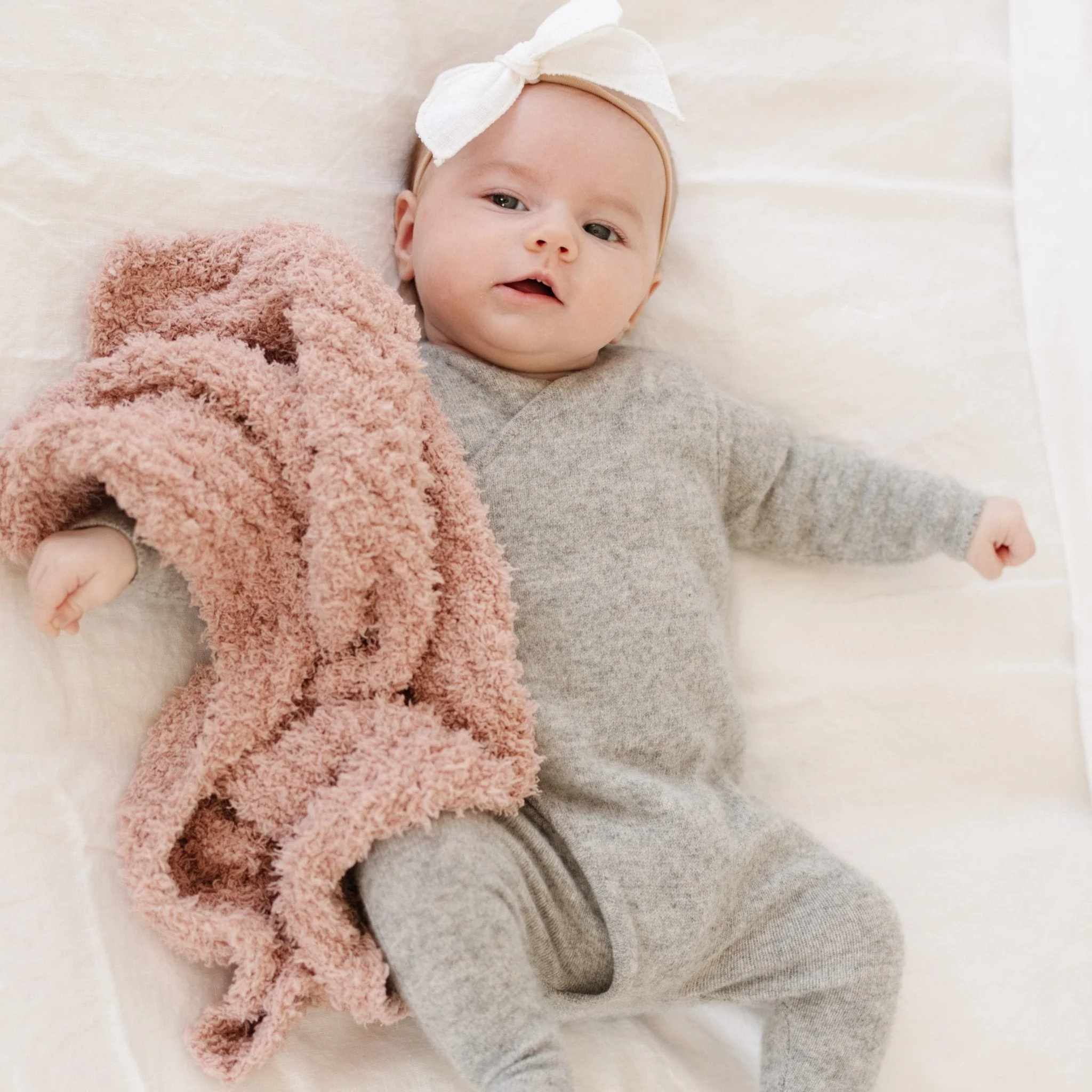 Ribbed Bamboni Mini Baby Blanket