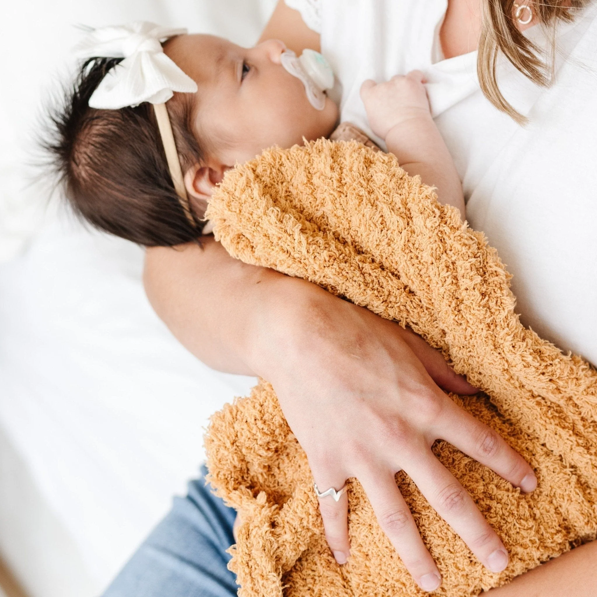 Ribbed Bamboni Mini Baby Blanket - Image 6