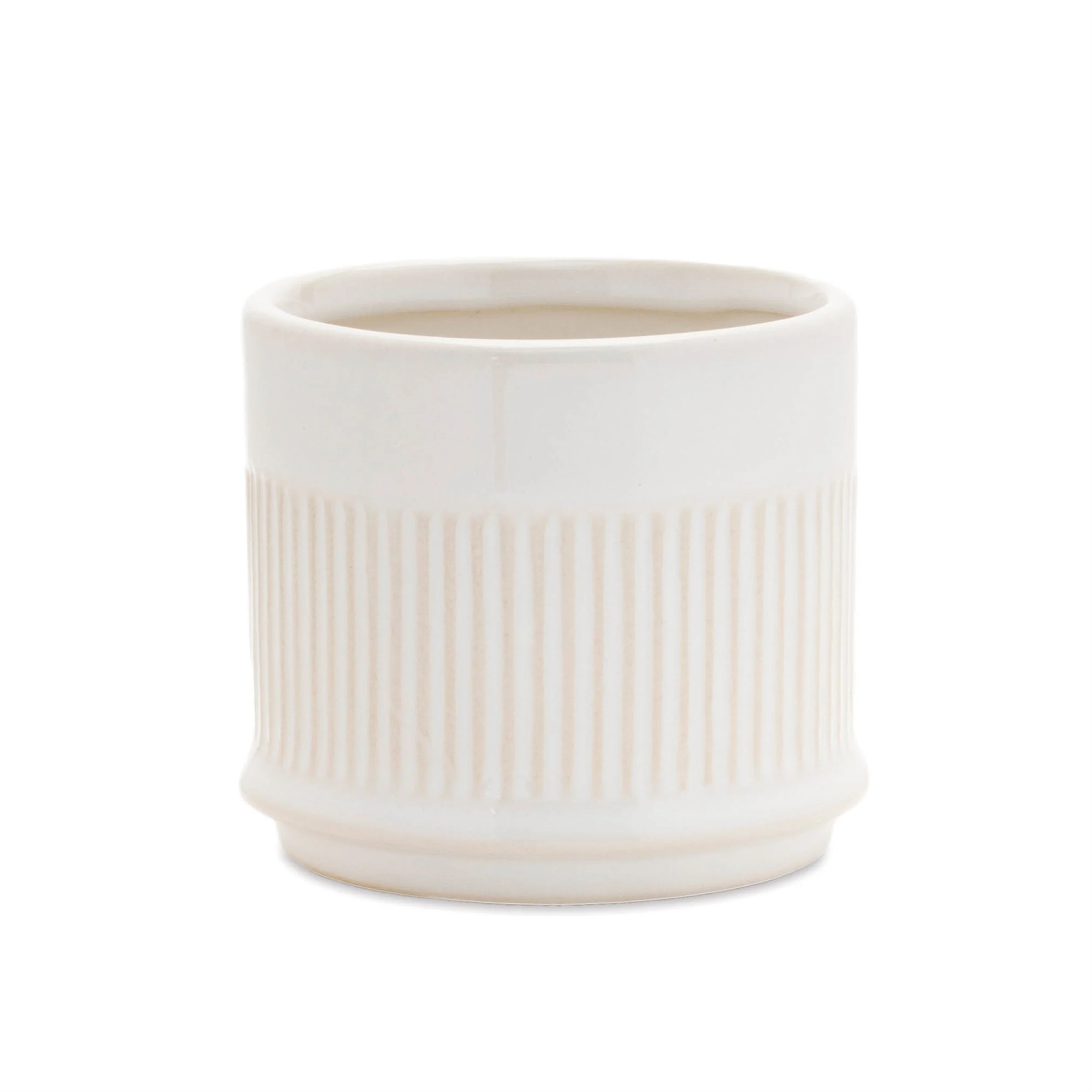 Ribbed Ceramic Planter (Set of 2) - Image 3