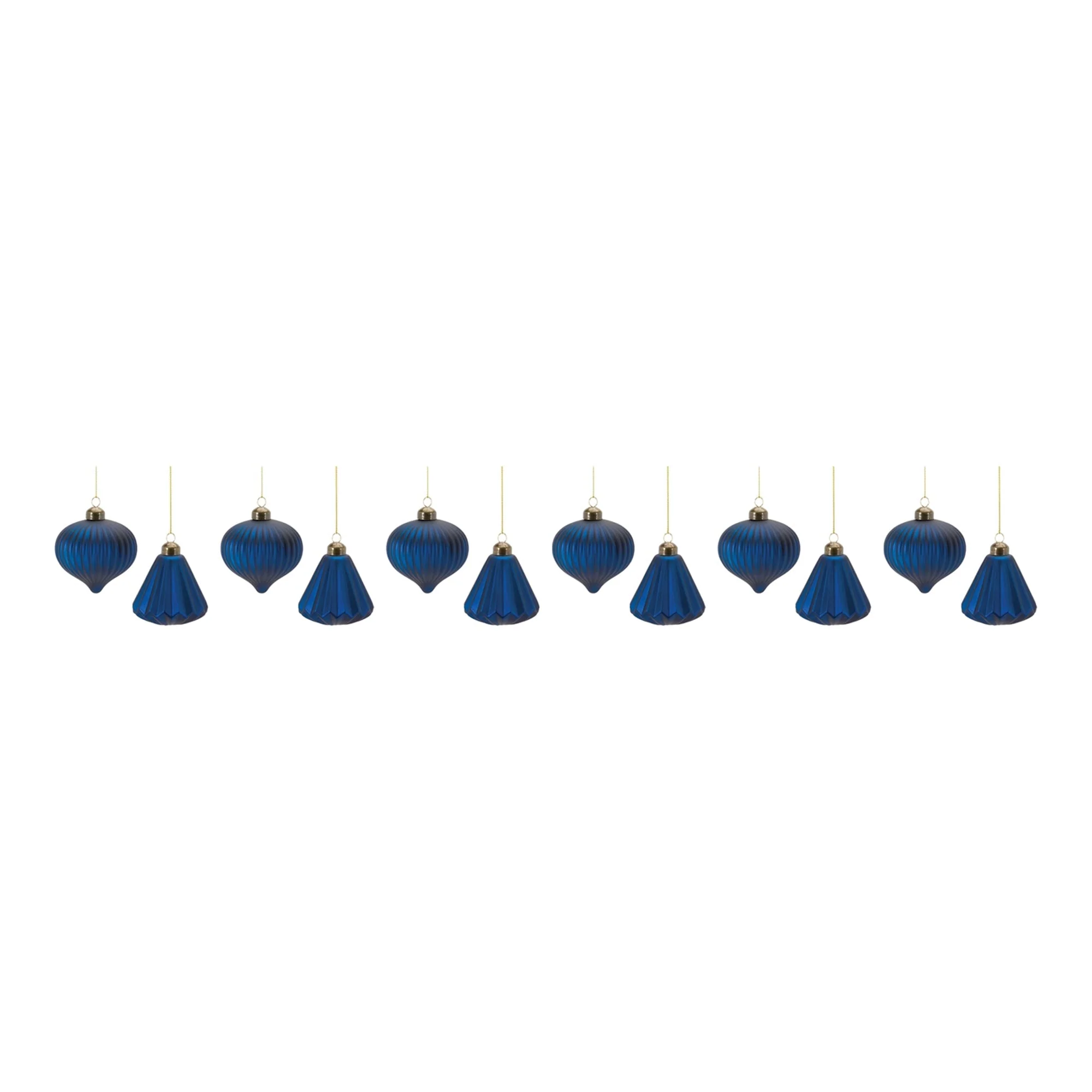 Ribbed Glass Ornament (Set of 12) - Image 5