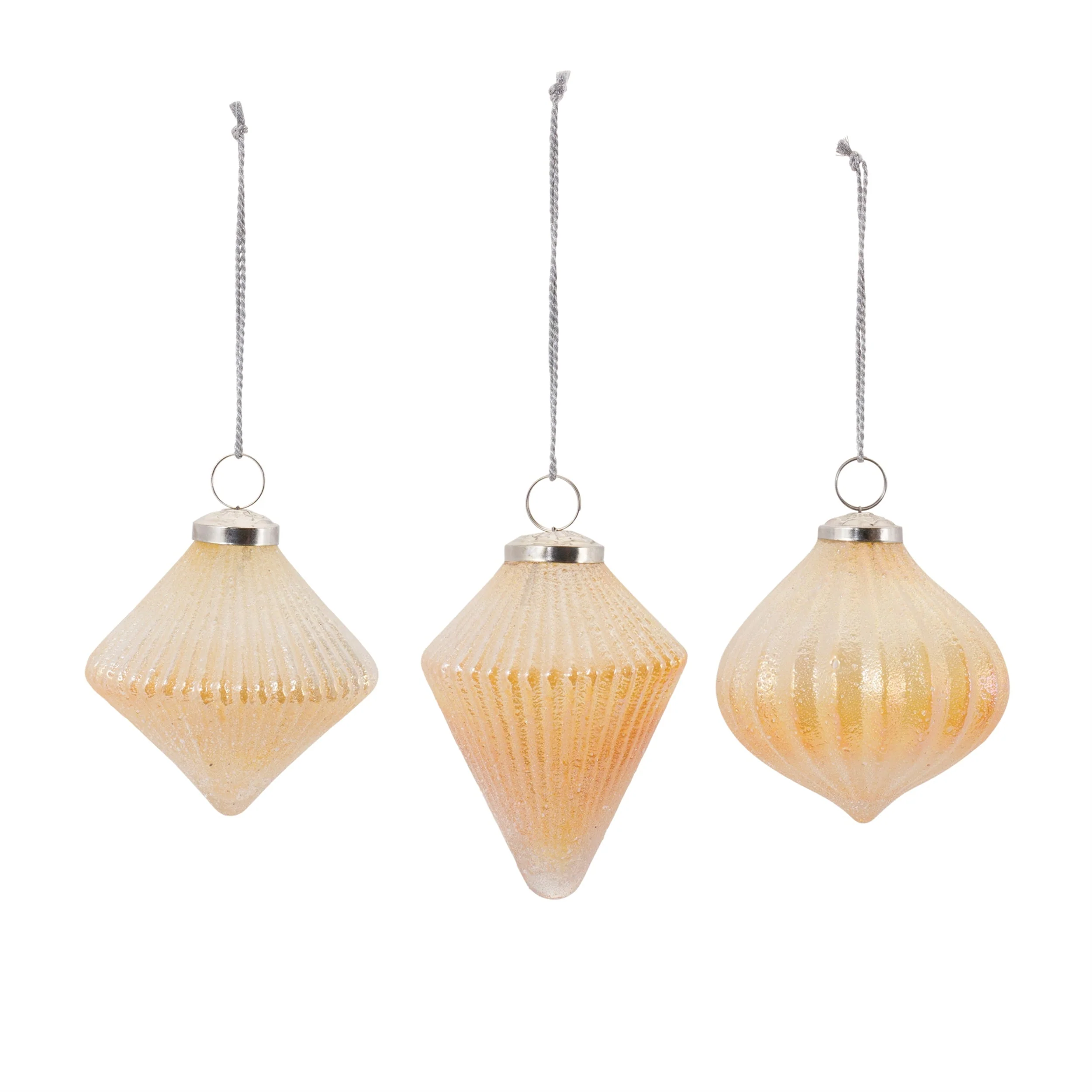 Ribbed Glass Ornament (Set of 6) - Image 2