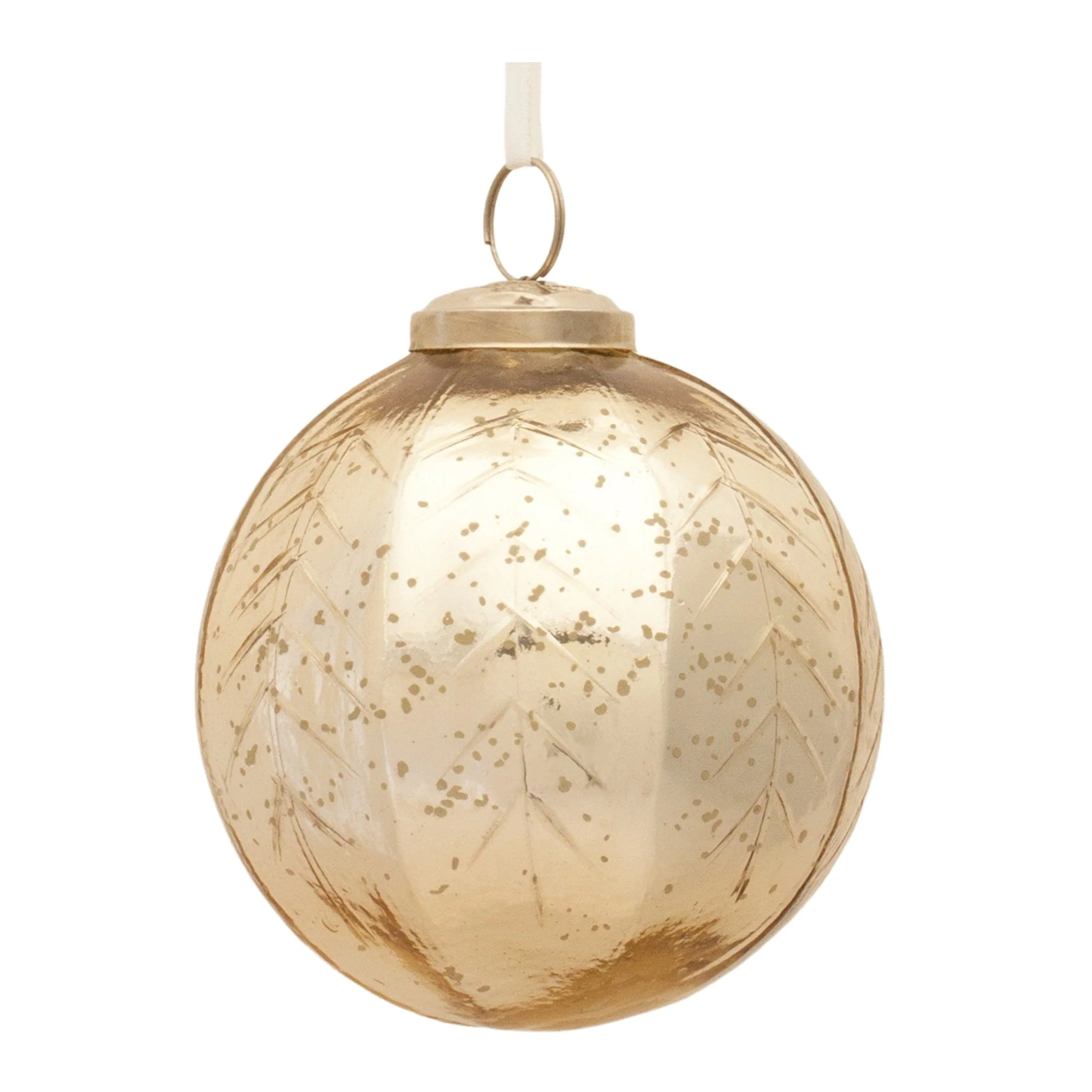 Ribbed Mercury Glass Ball Ornament (Set of 6) - Image 3