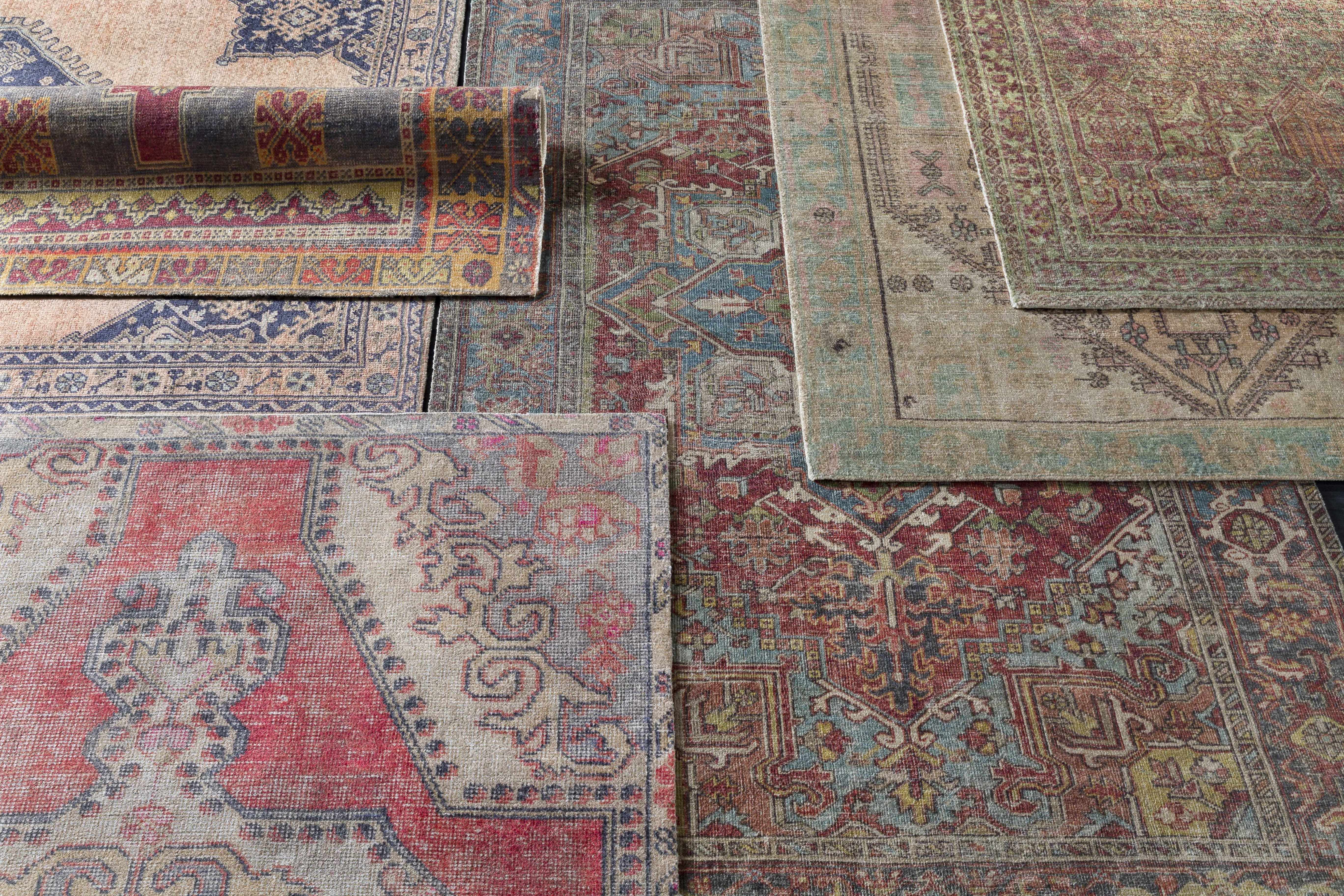 Rickinghall Peach&Sage Medallion Beige Rug - Image 9
